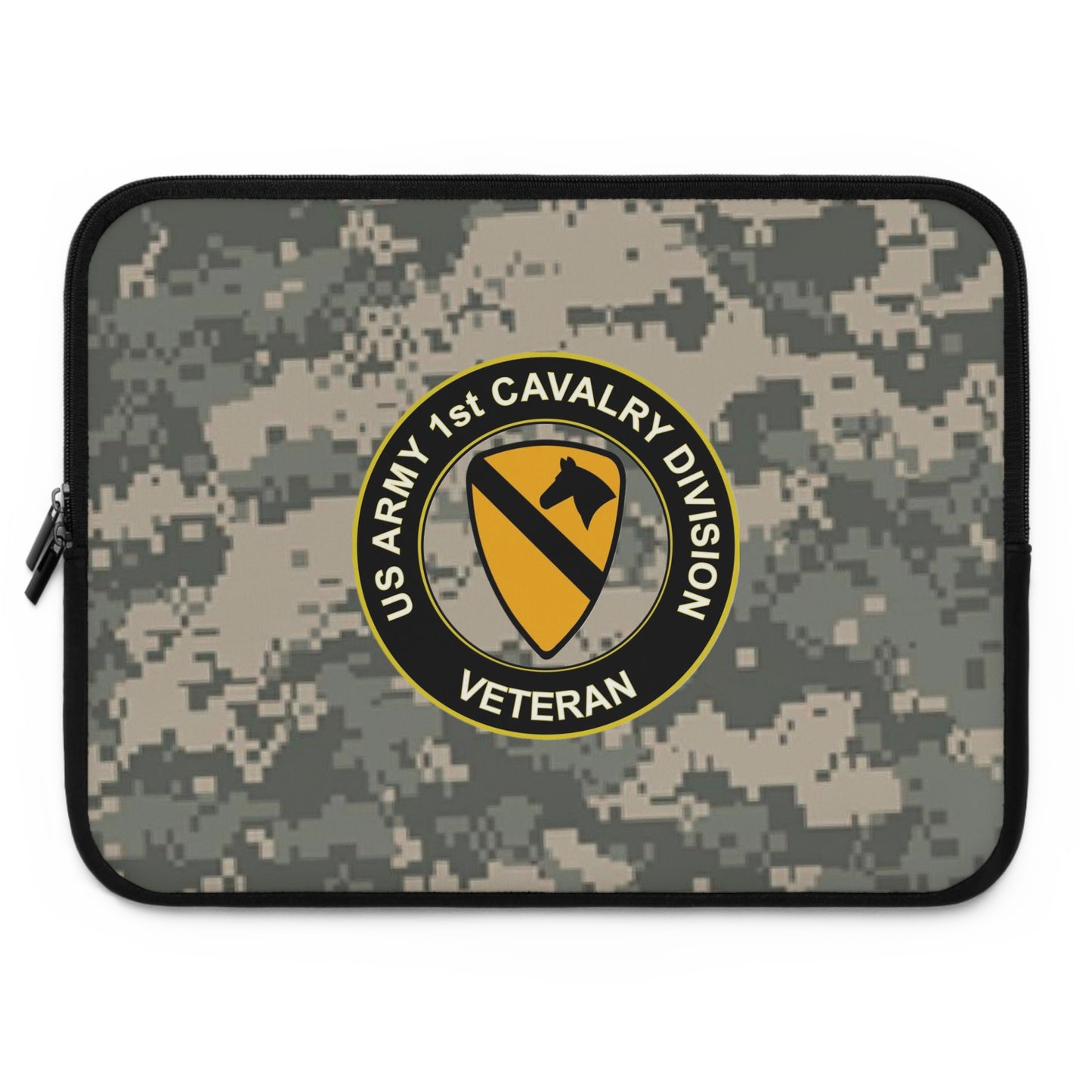 US Army First Cavalry Laptop Sleeve (Camo)