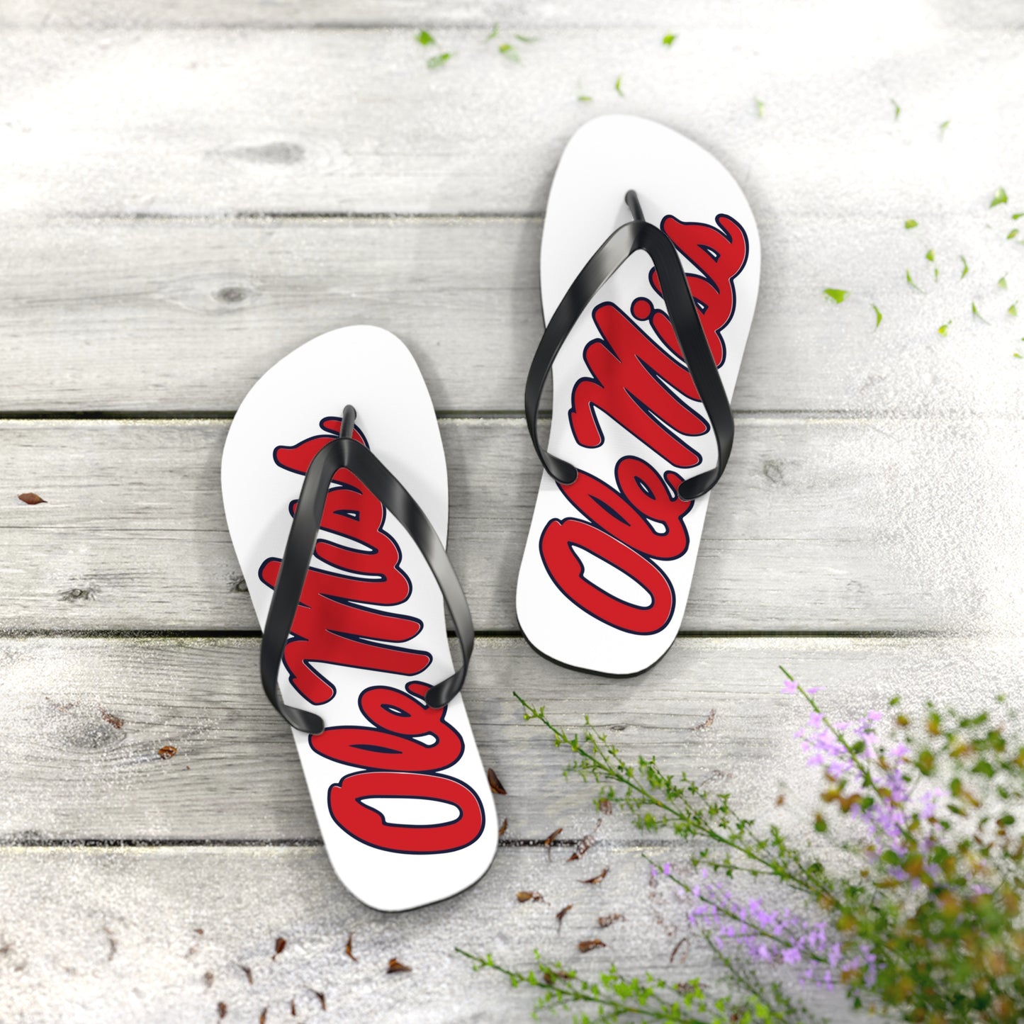 Ole Miss Flip Flops