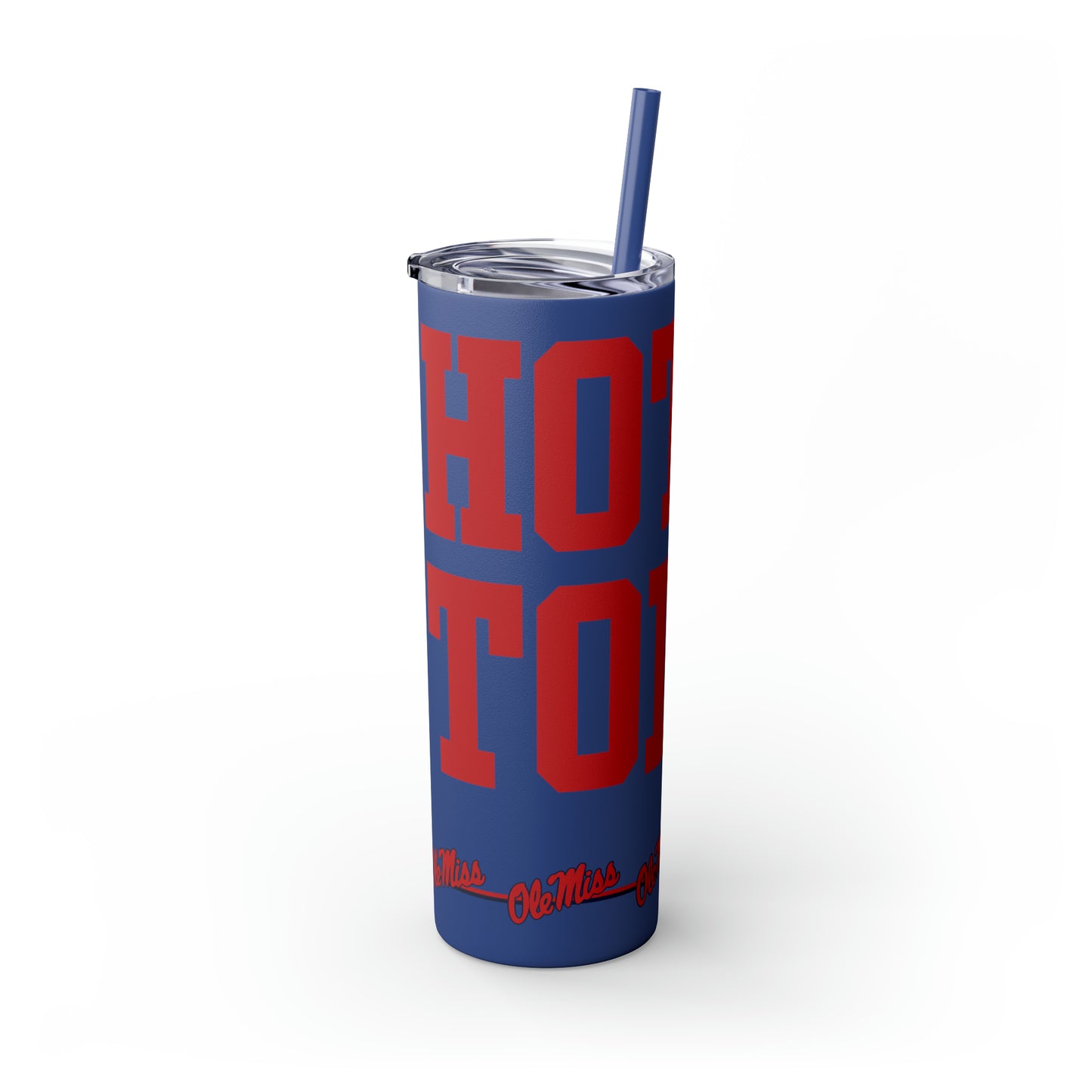 Hotty Toddy Skinny Tumbler with Straw, 20oz