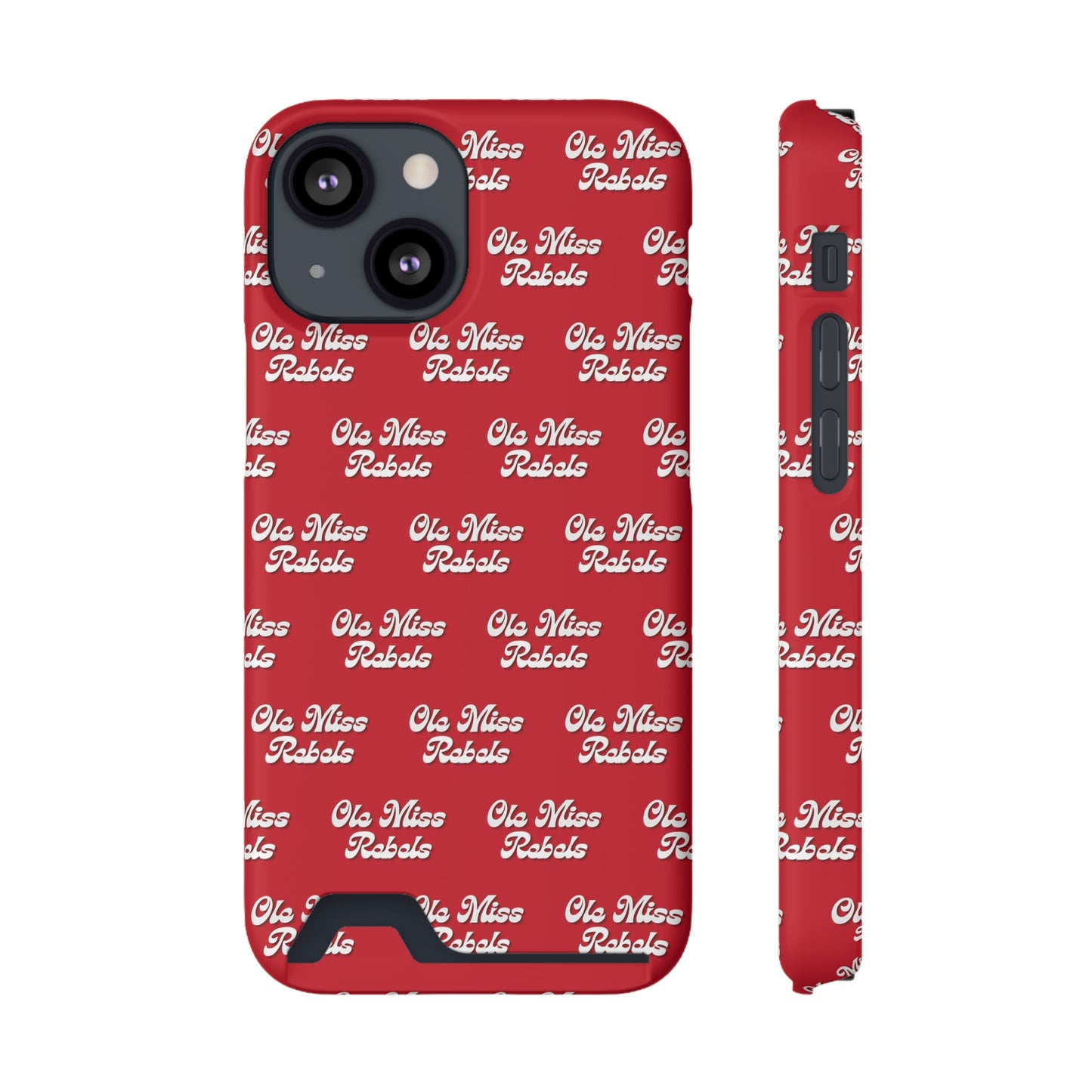 iPhone and Samsung Ole Miss Rebels (RED) Phone Case With Card Holder