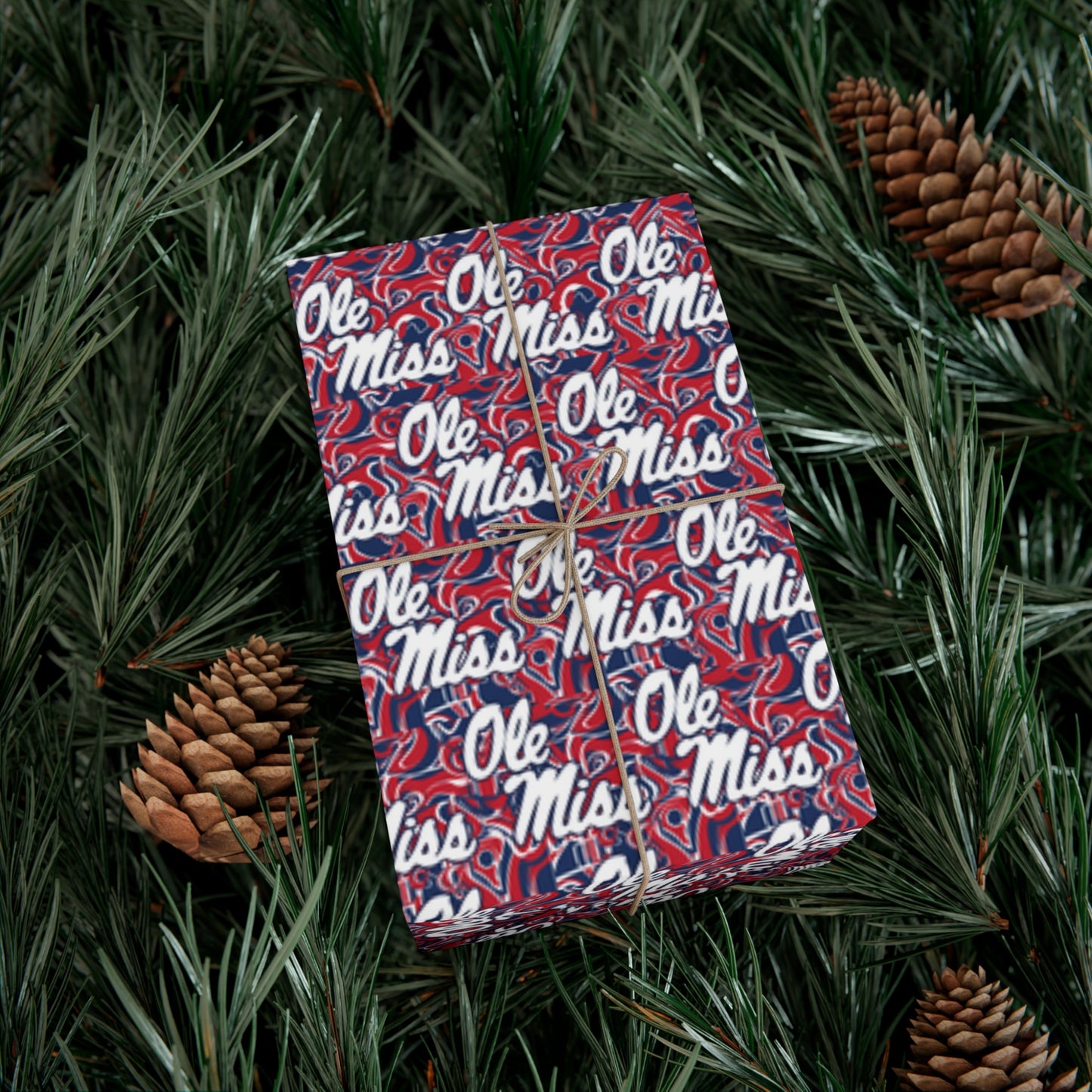 Ole Miss Abstract Gift Wrap Papers