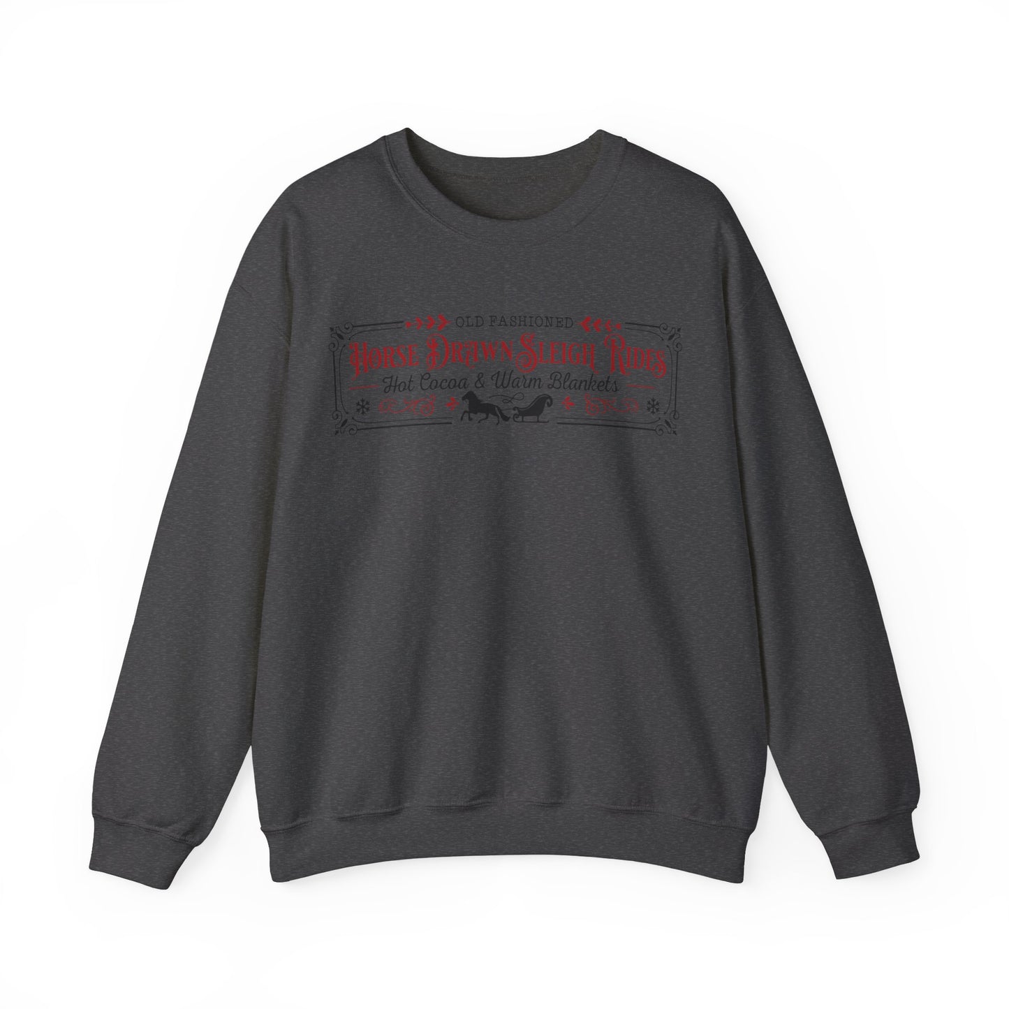 Horse Drawn Sleigh Rides Unisex Heavy Blend™ Crewneck Sweatshirt