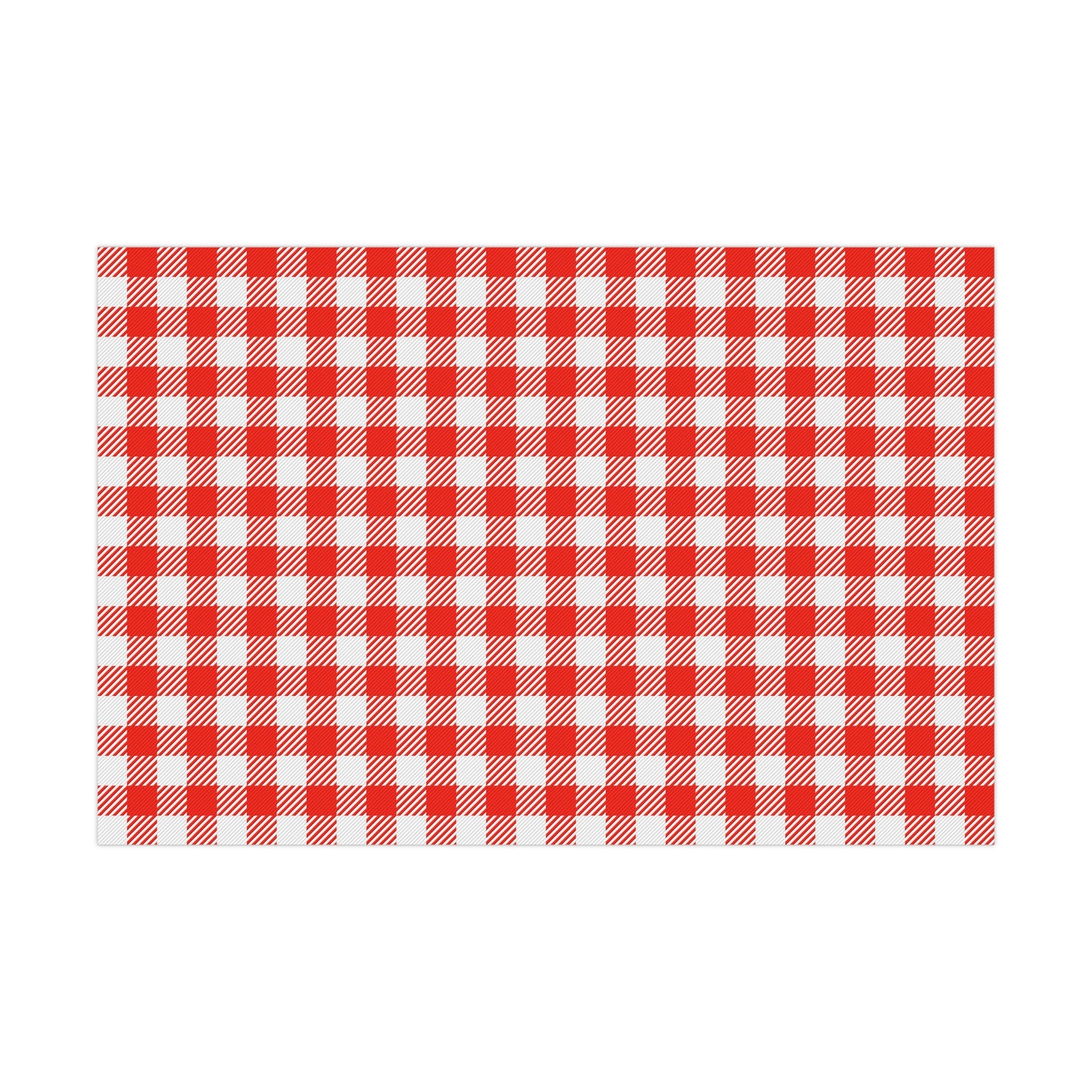 Red Check Gift Wrap Papers