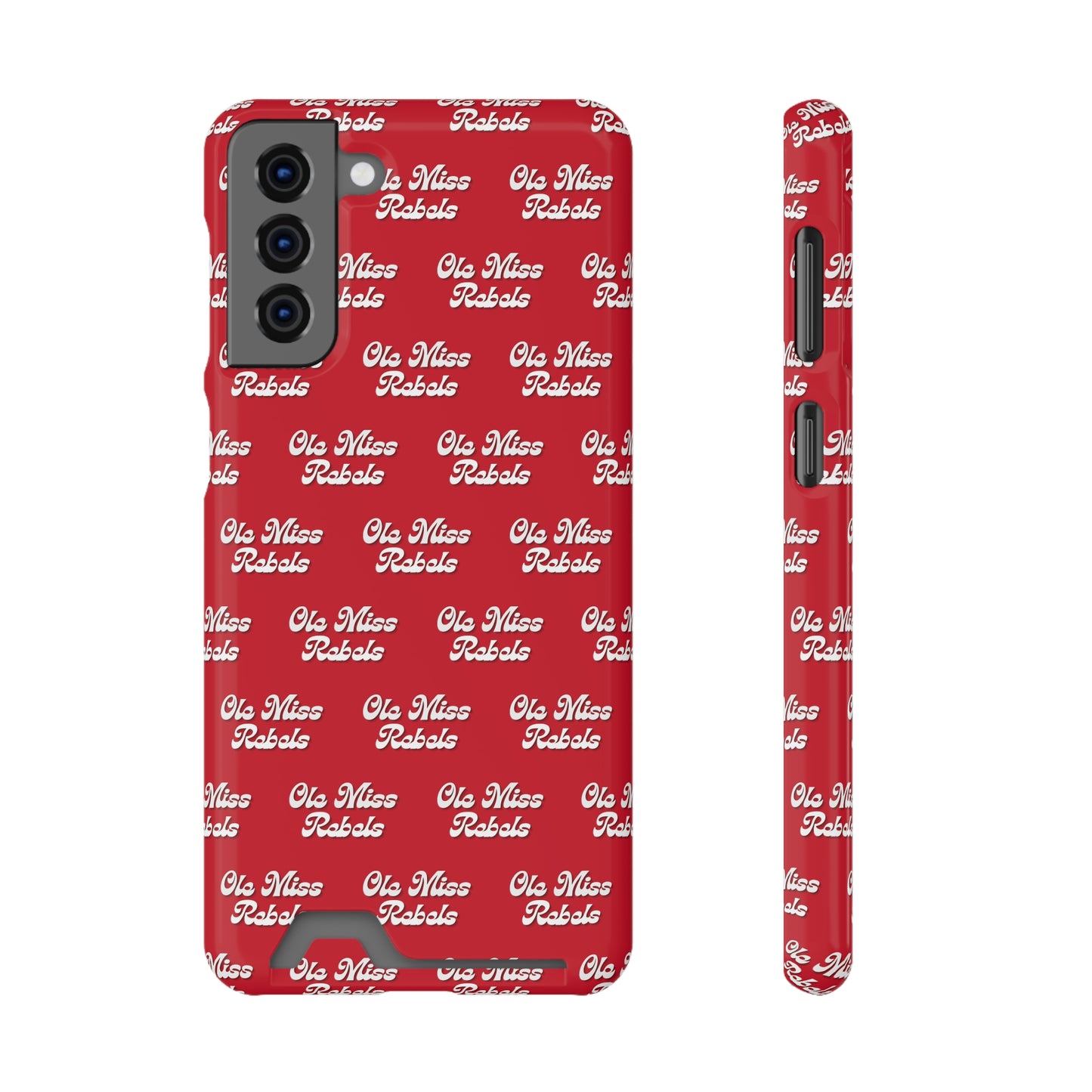 iPhone and Samsung Ole Miss Rebels (RED) Phone Case With Card Holder