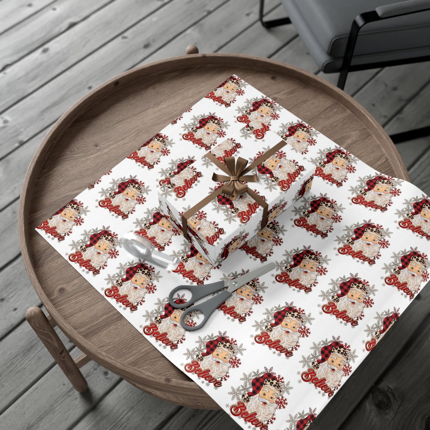 Santa Believe Gift Wrap Papers