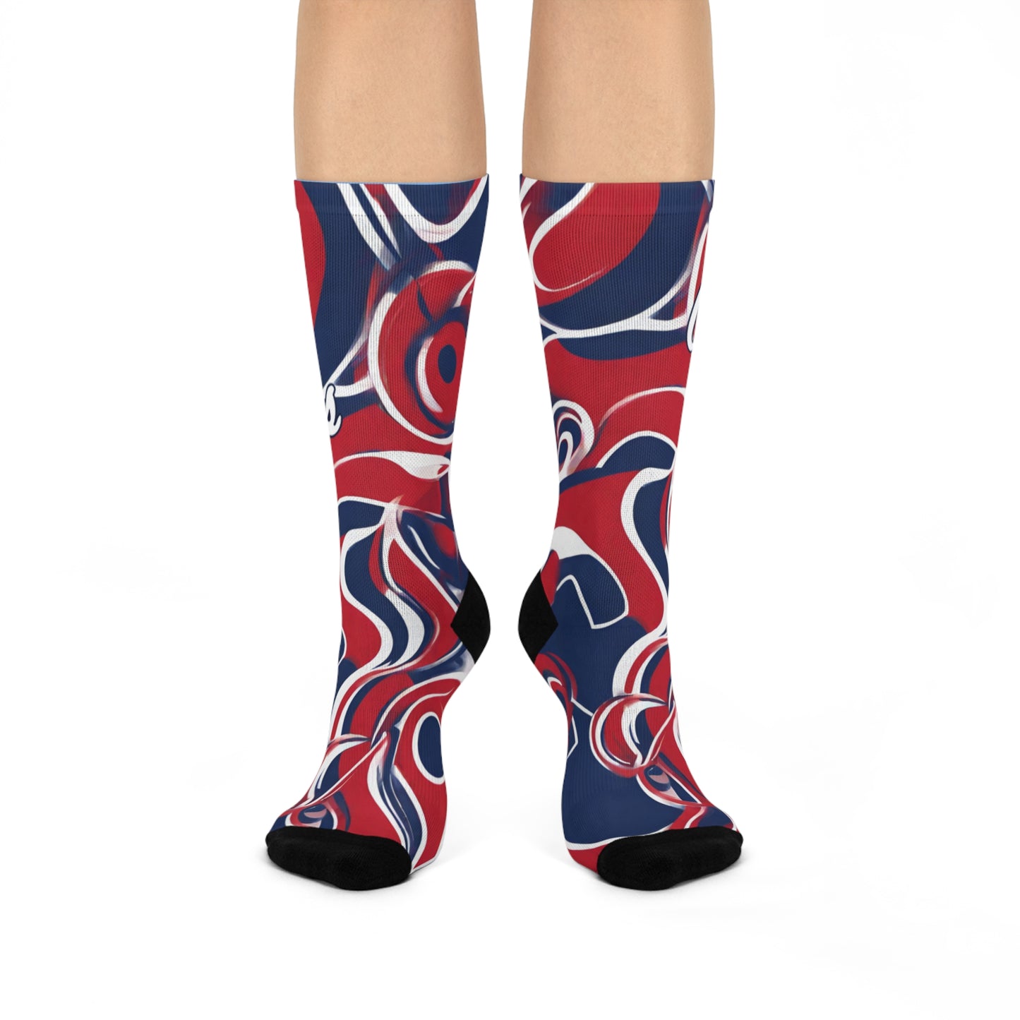 Ole Miss Abstract Cushioned Crew Socks