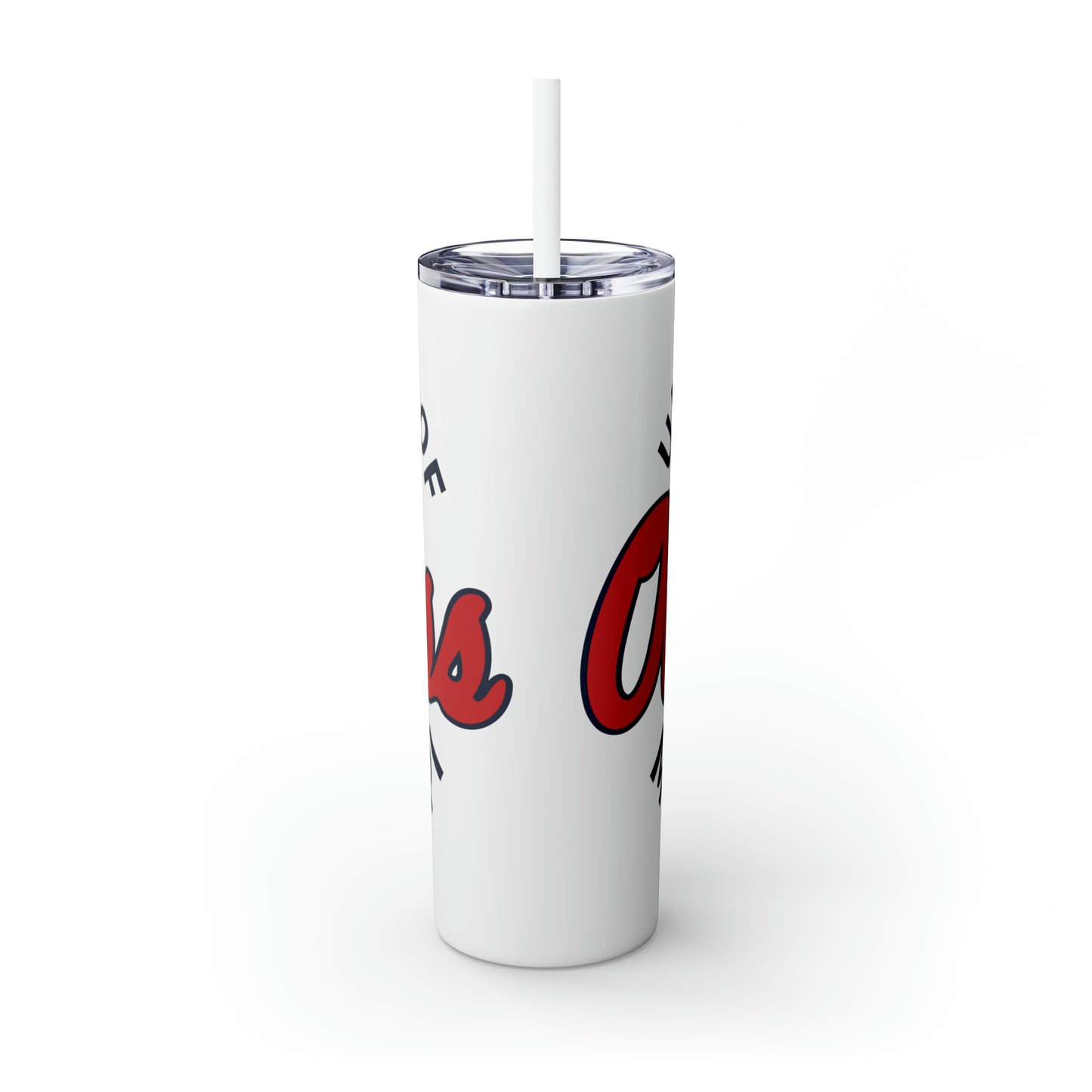 UM Skinny Tumbler with Straw, 20oz