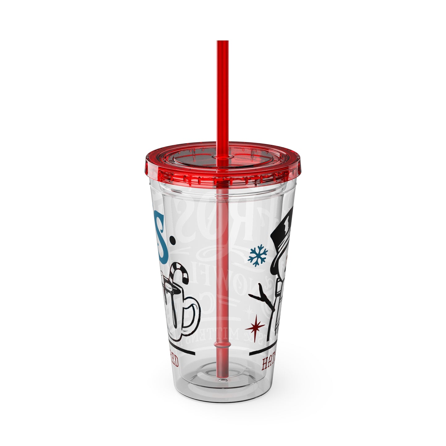 Frosty's Cafe Sunsplash Tumbler with Straw, 16oz