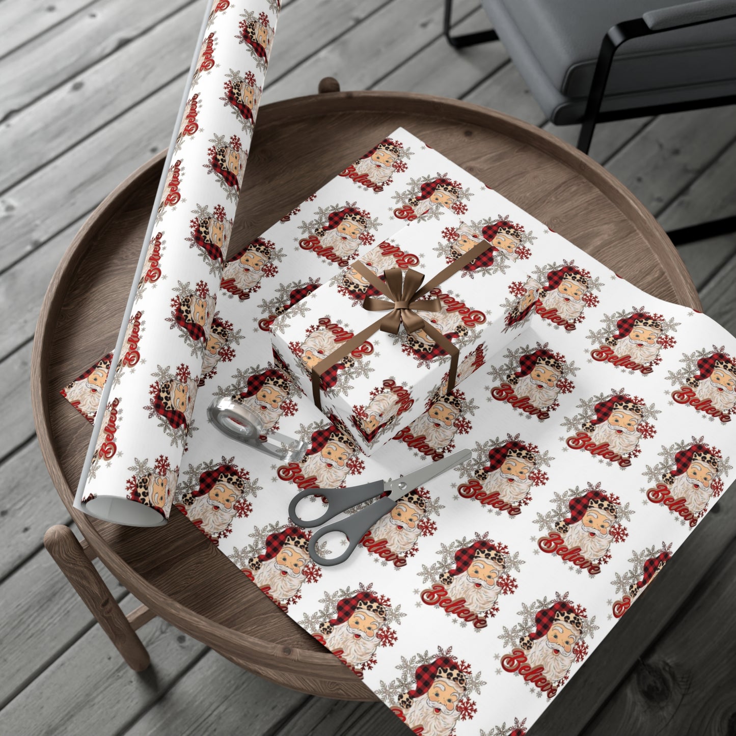 Santa Believe Gift Wrap Papers