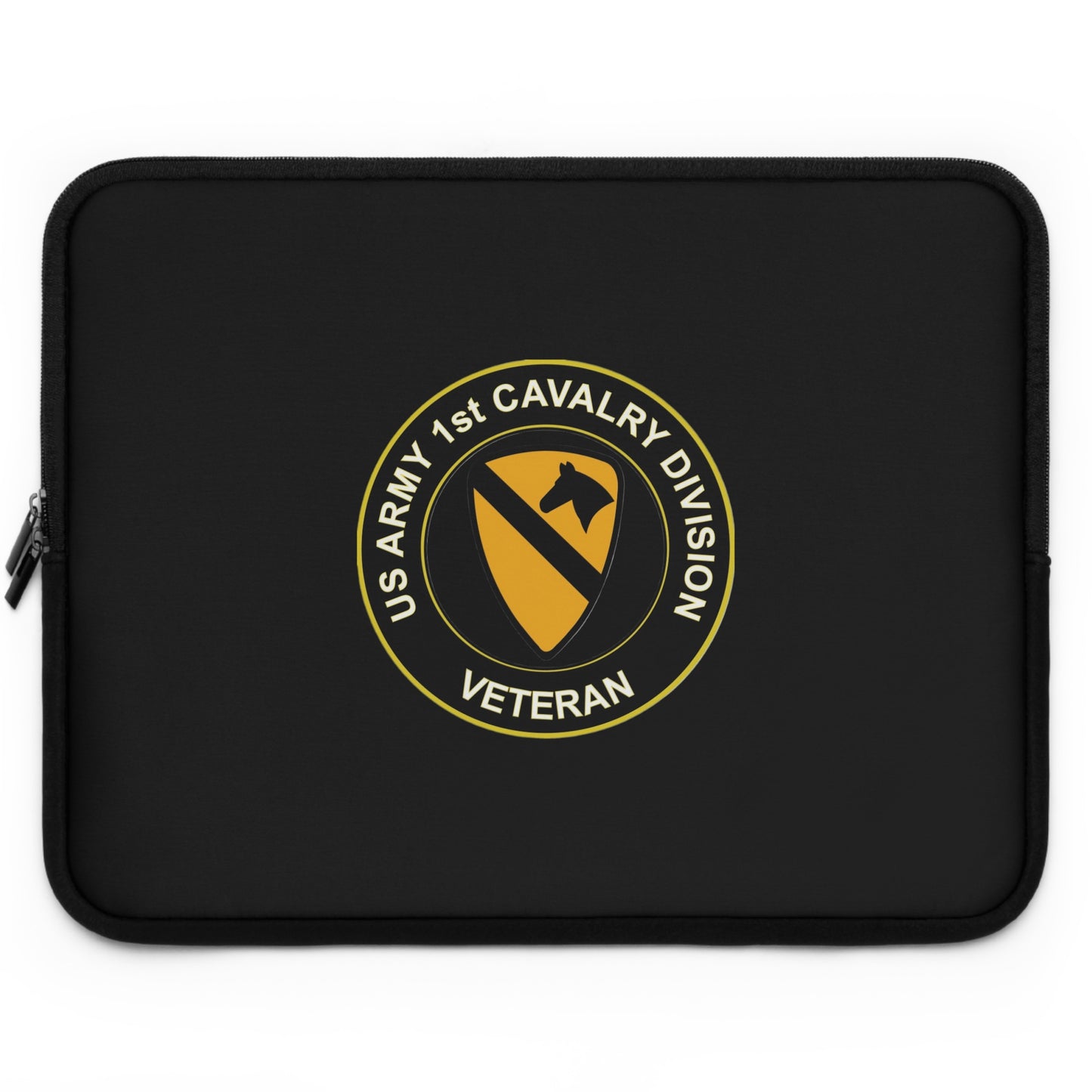 US Army First Cavalry Veteran Laptop Sleeve