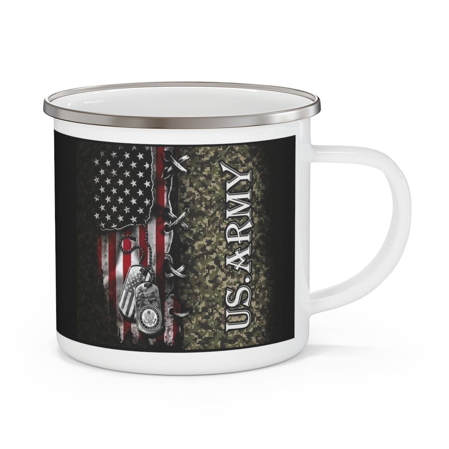 US Army Enamel Camping Mug