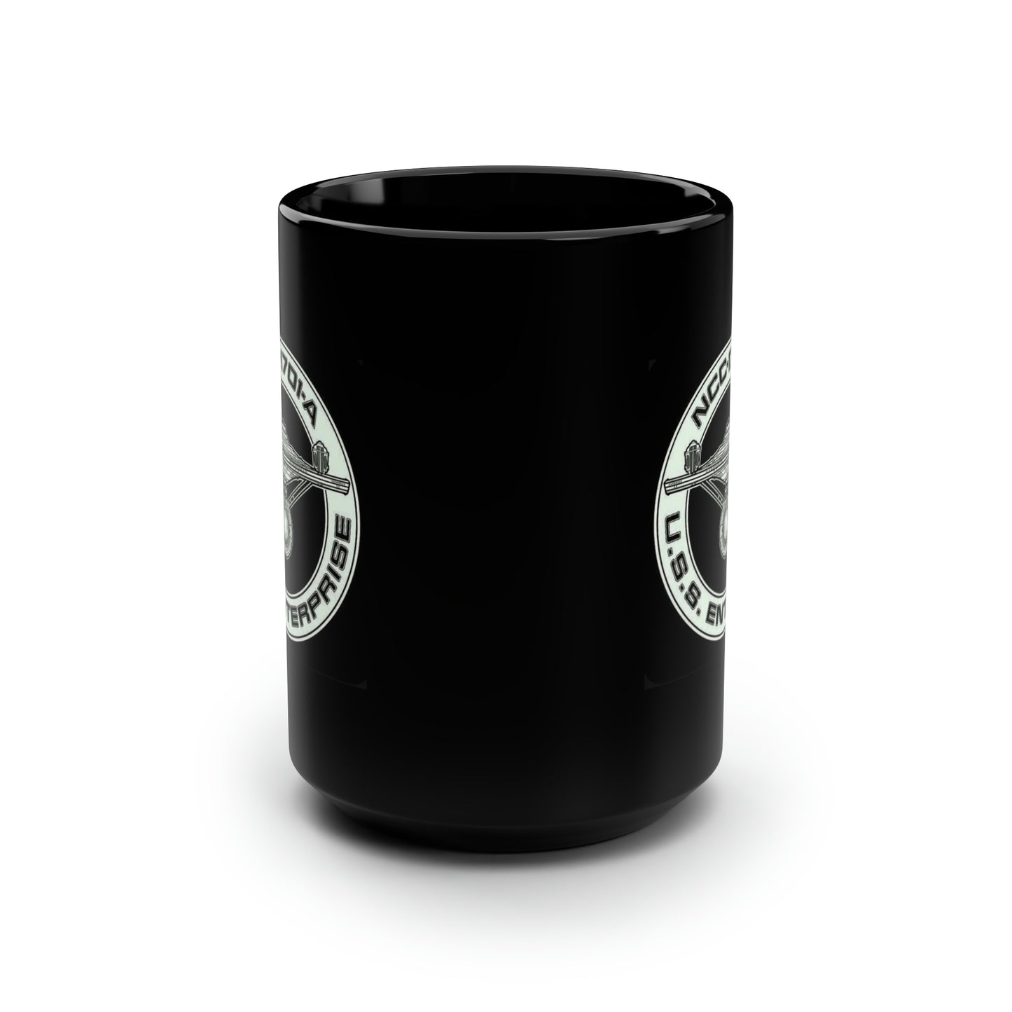 NCC 1701-A USS Enterprise Black Mug, 15oz