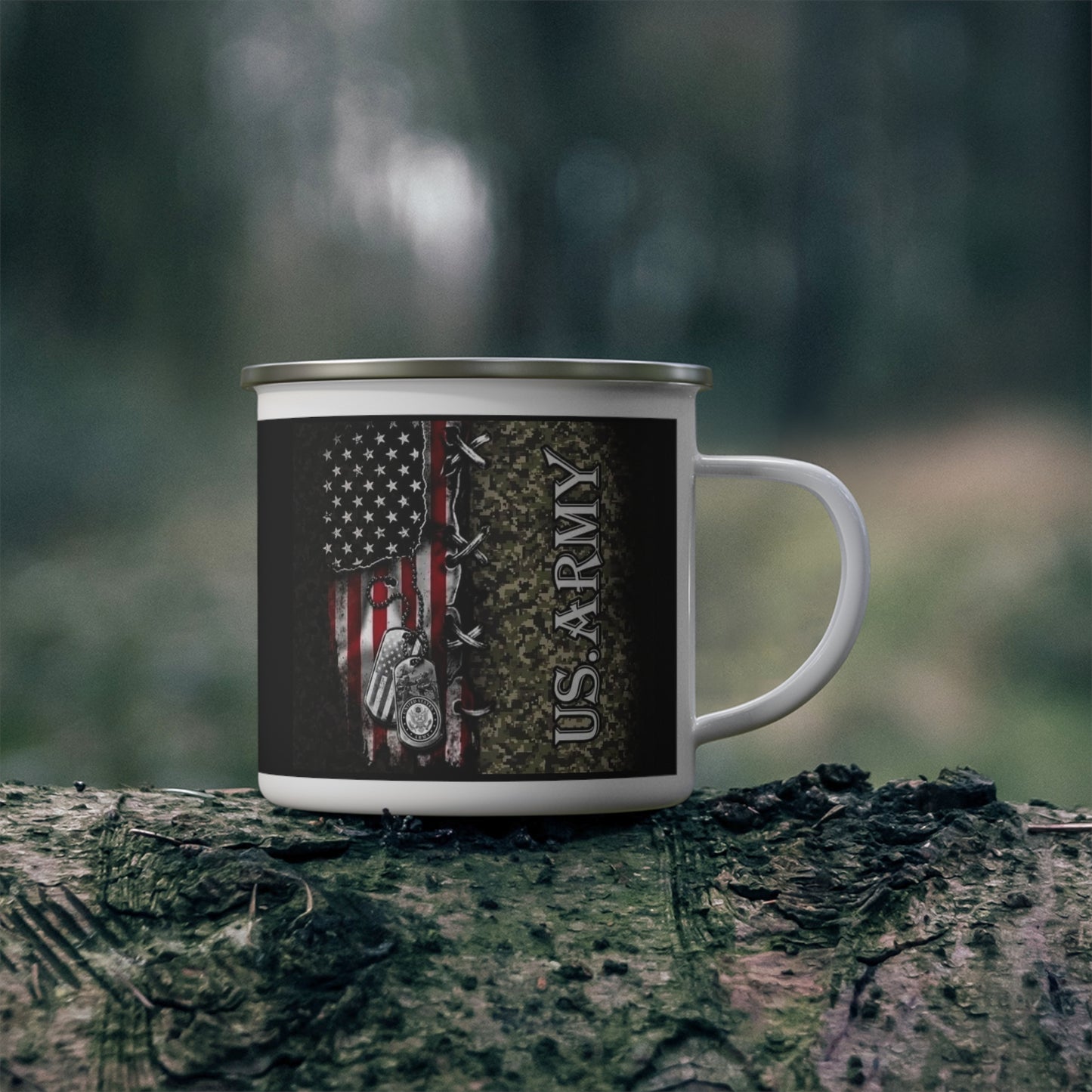 US Army Enamel Camping Mug