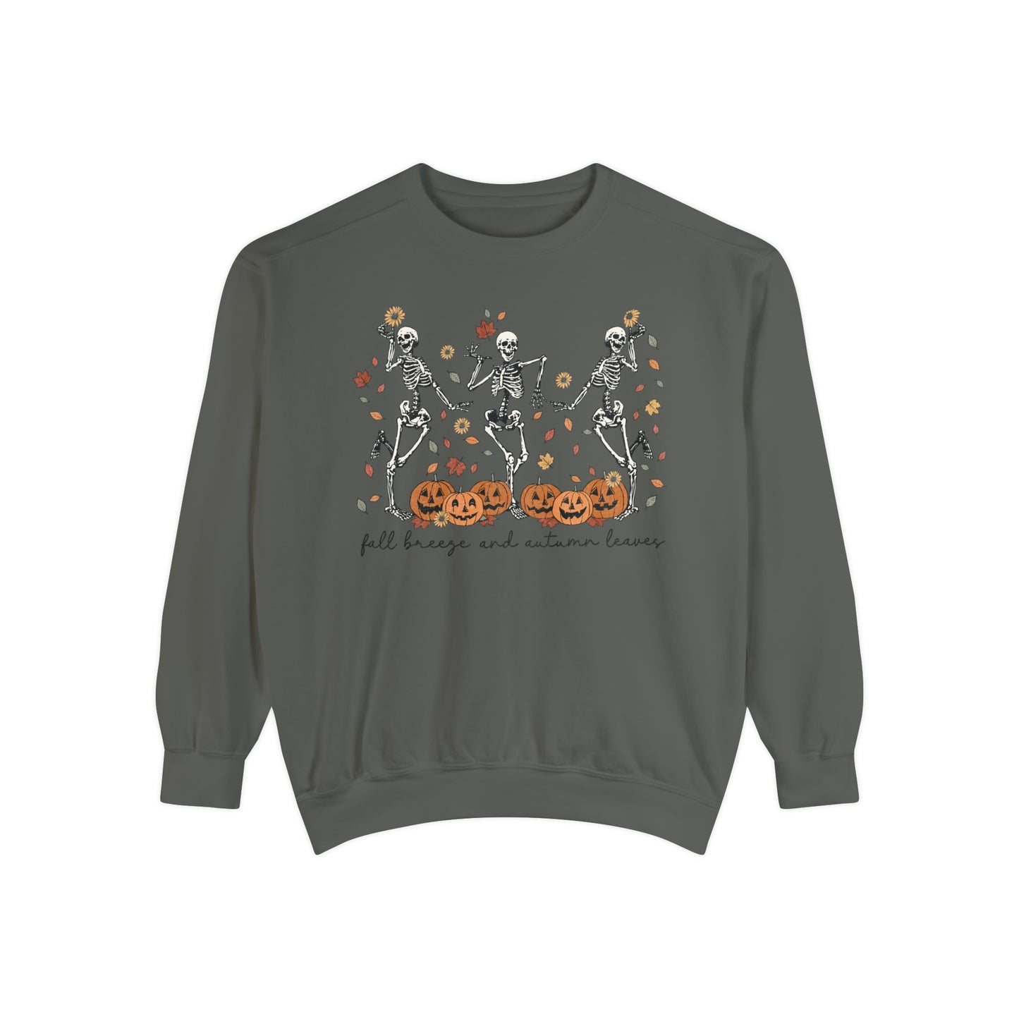 Dancing Skeleton Unisex Garment-Dyed Sweatshirt