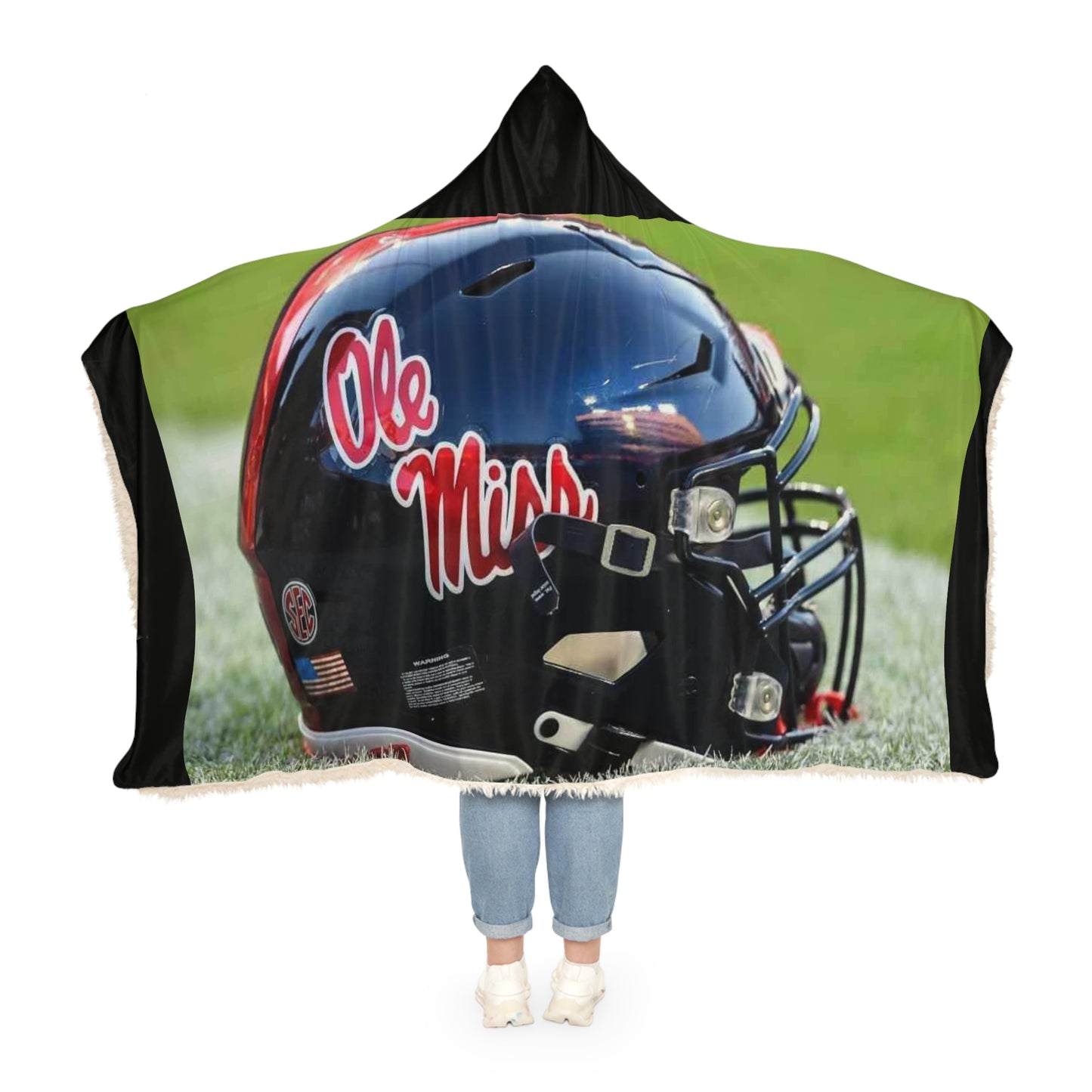 Ole Miss Football Helmet Snuggle Blanket