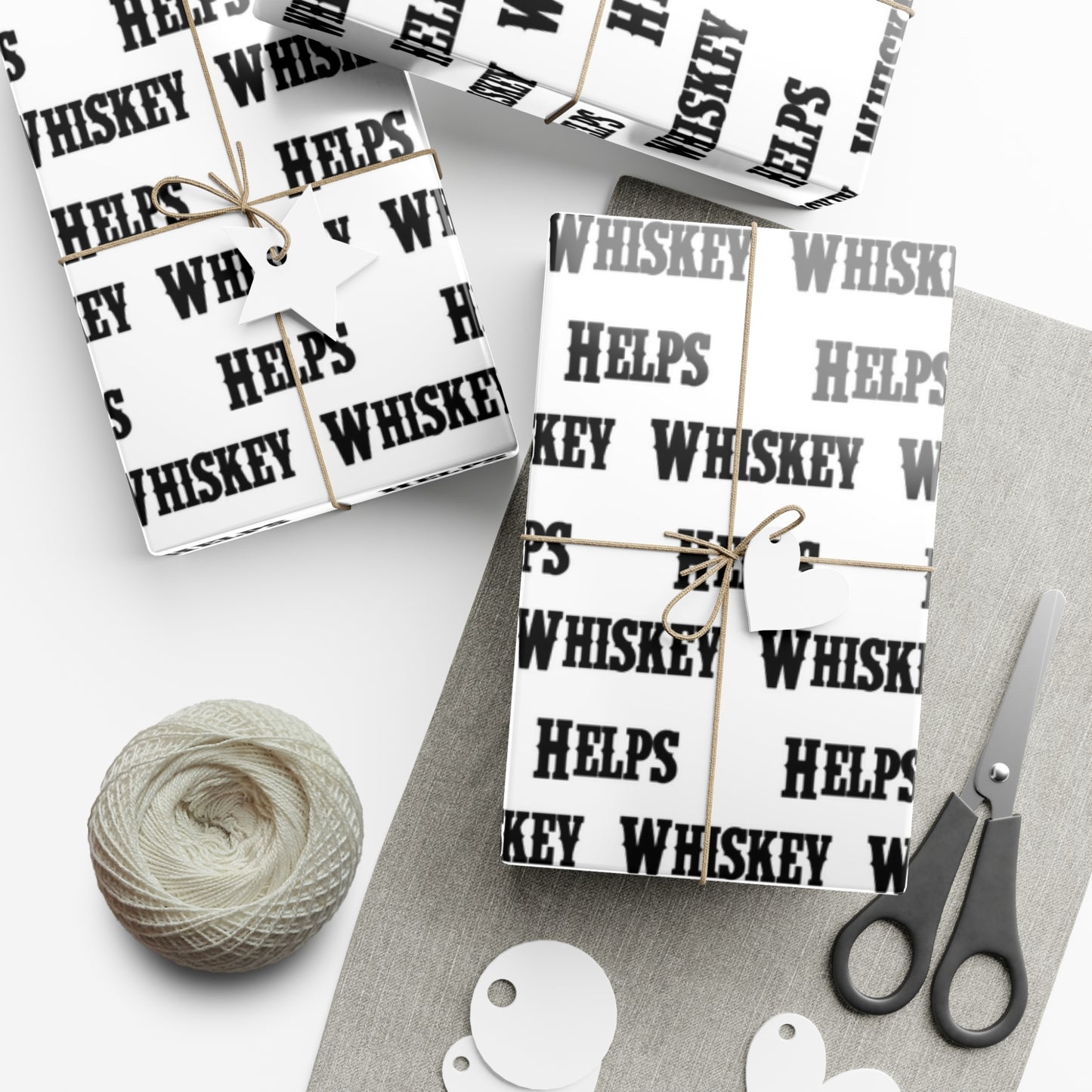 Whiskey Helps Gift Wrap Papers