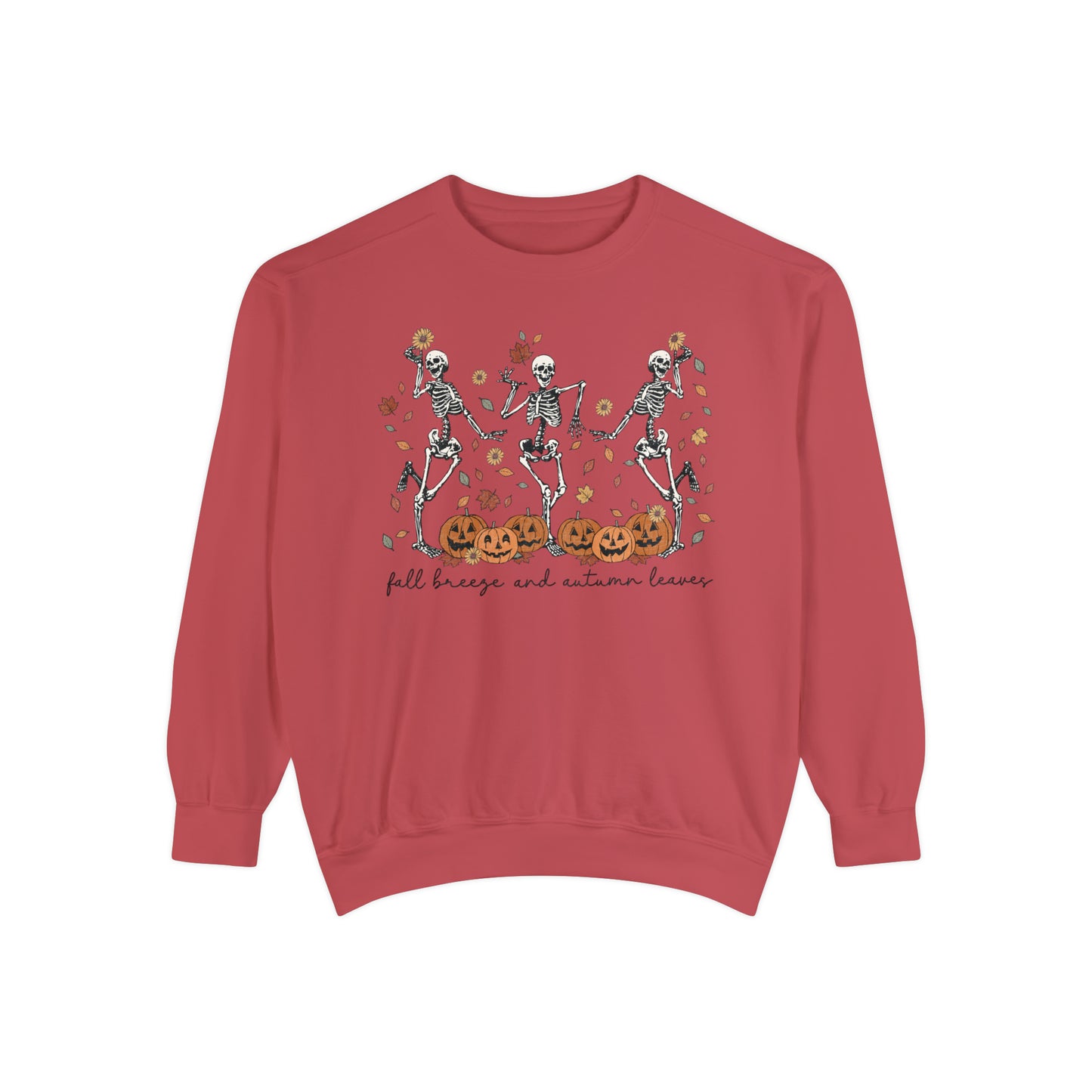 Dancing Skeleton Unisex Garment-Dyed Sweatshirt