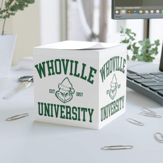 Whoville University Note Cube