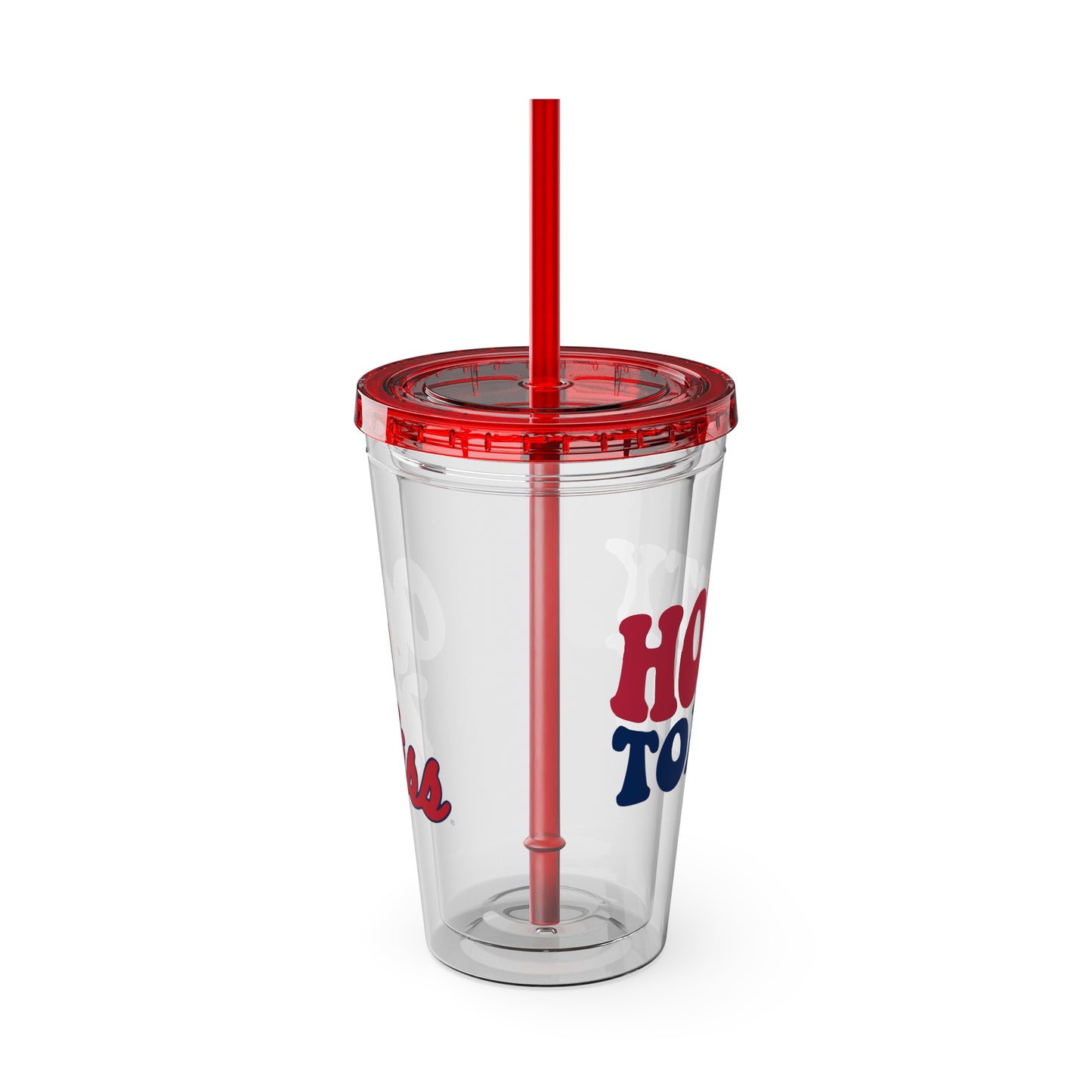 Ole Miss/Hotty Toddy Sunsplash Tumbler with Straw, 16oz