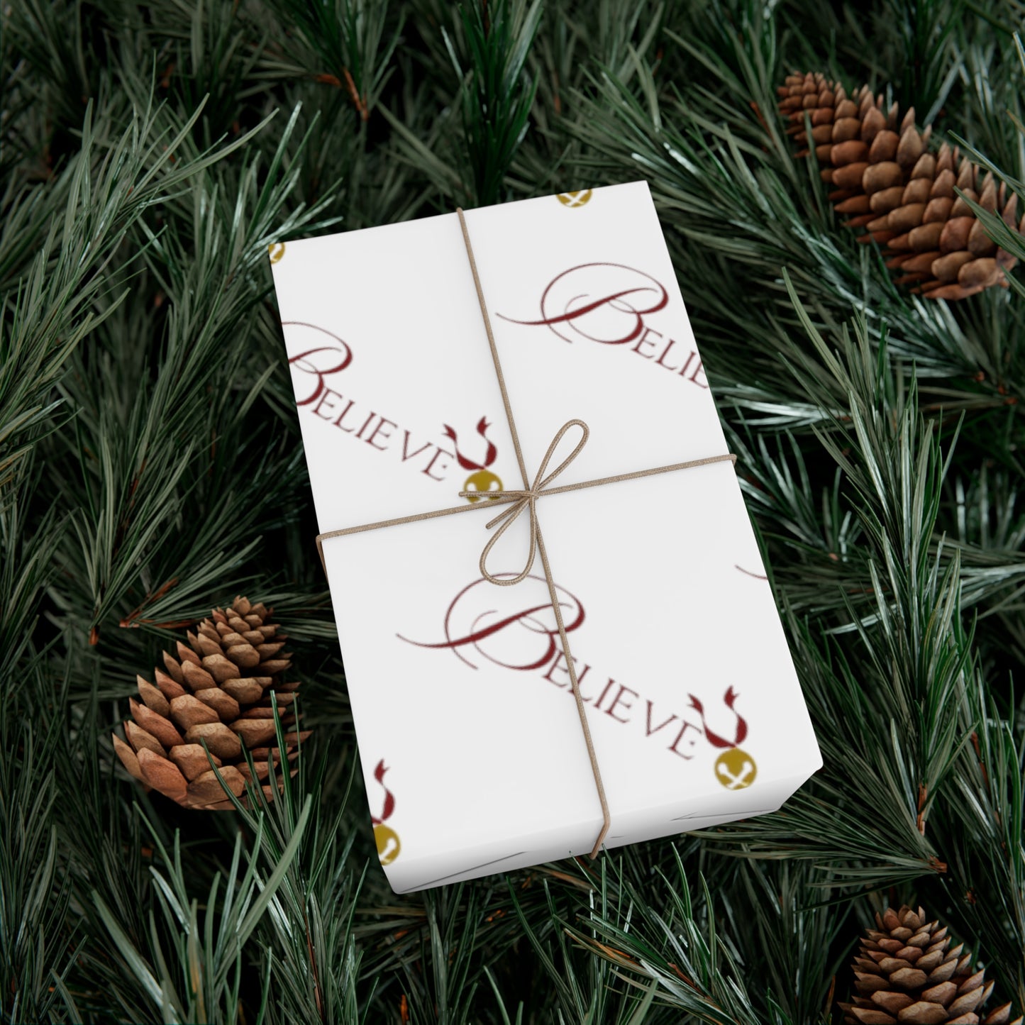 Believe Gift Wrap Papers (WHITE)