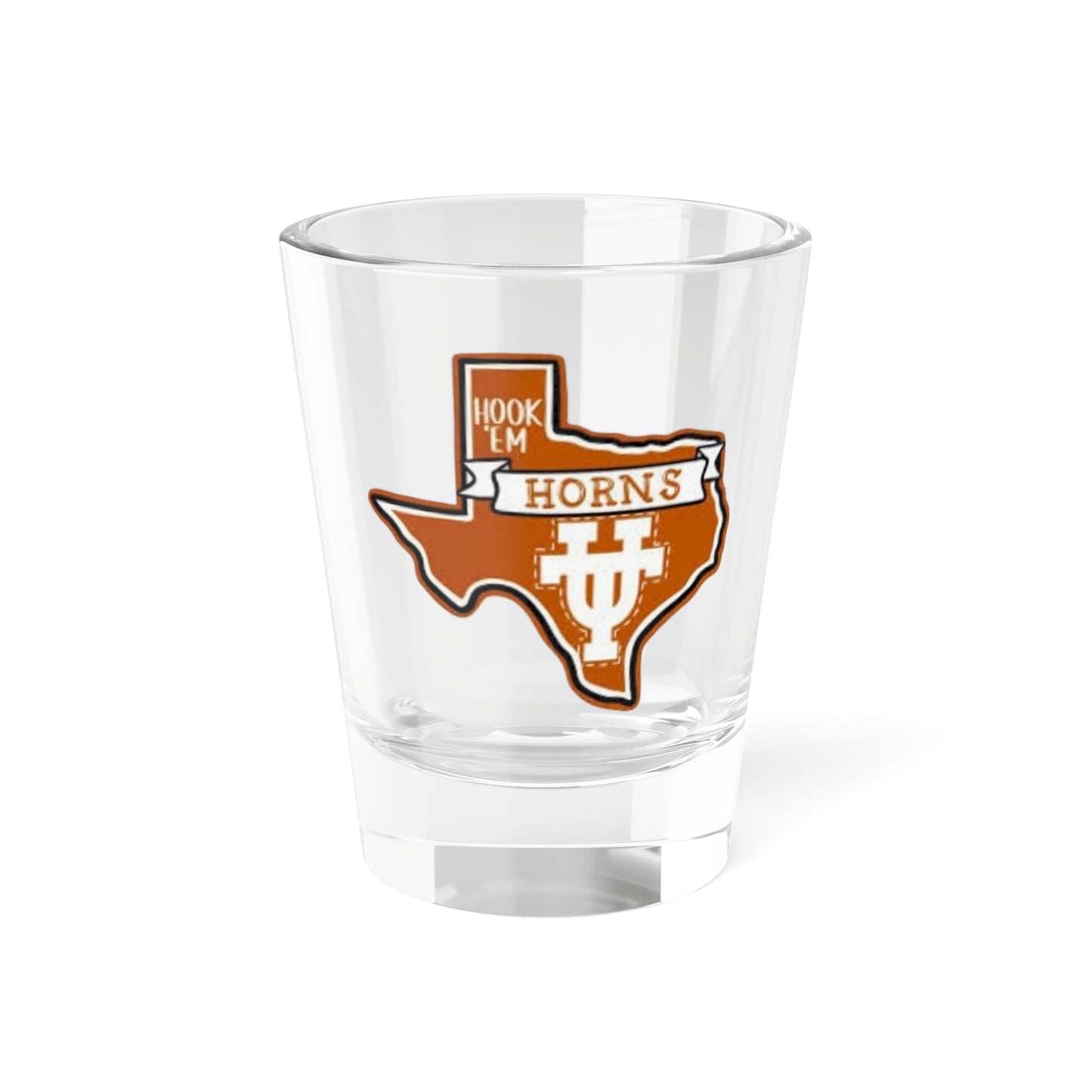 Hook'em Horns UT Shot Glass, 1.5oz