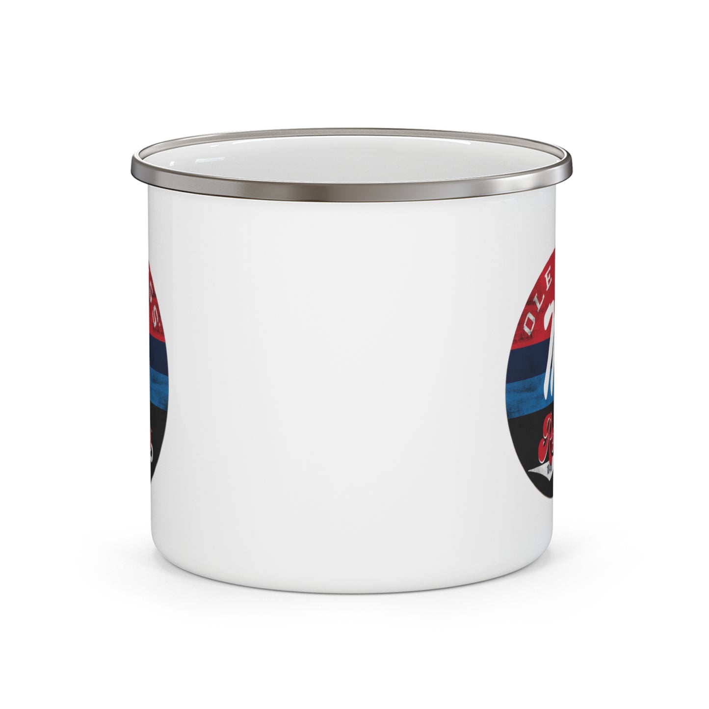 Ole Miss Rebels Enamel Camping Mug