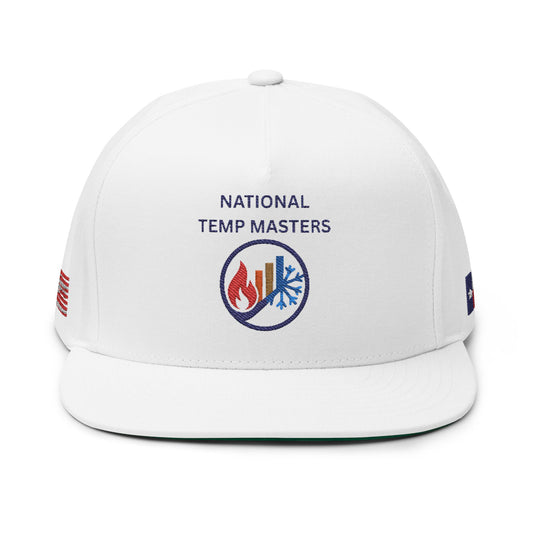 National Temp Masters Embroidered Flat Bill Cap