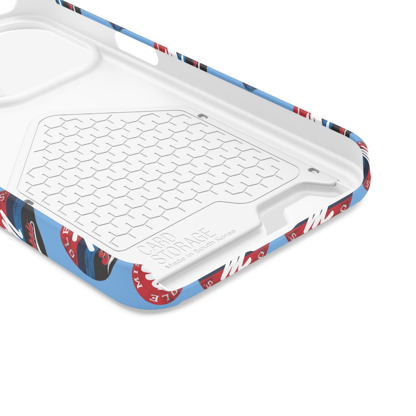 iPhone and Samsung Ole Miss "M" Rebels 1848 (BLUE) Phone Case With Card Holder