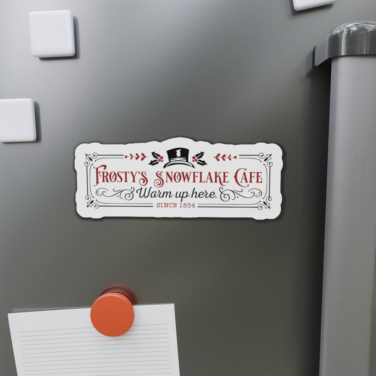 Frosty's Snowflake Cafe Die-Cut Magnets