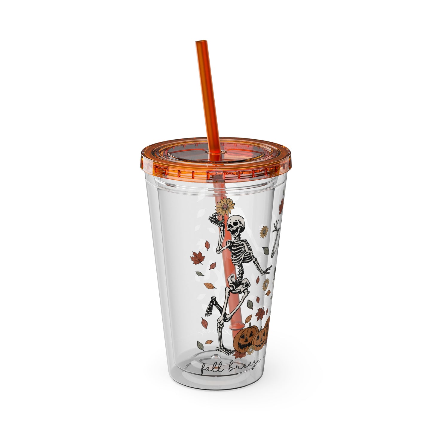 Halloween Sunsplash Tumbler with Straw, 16oz
