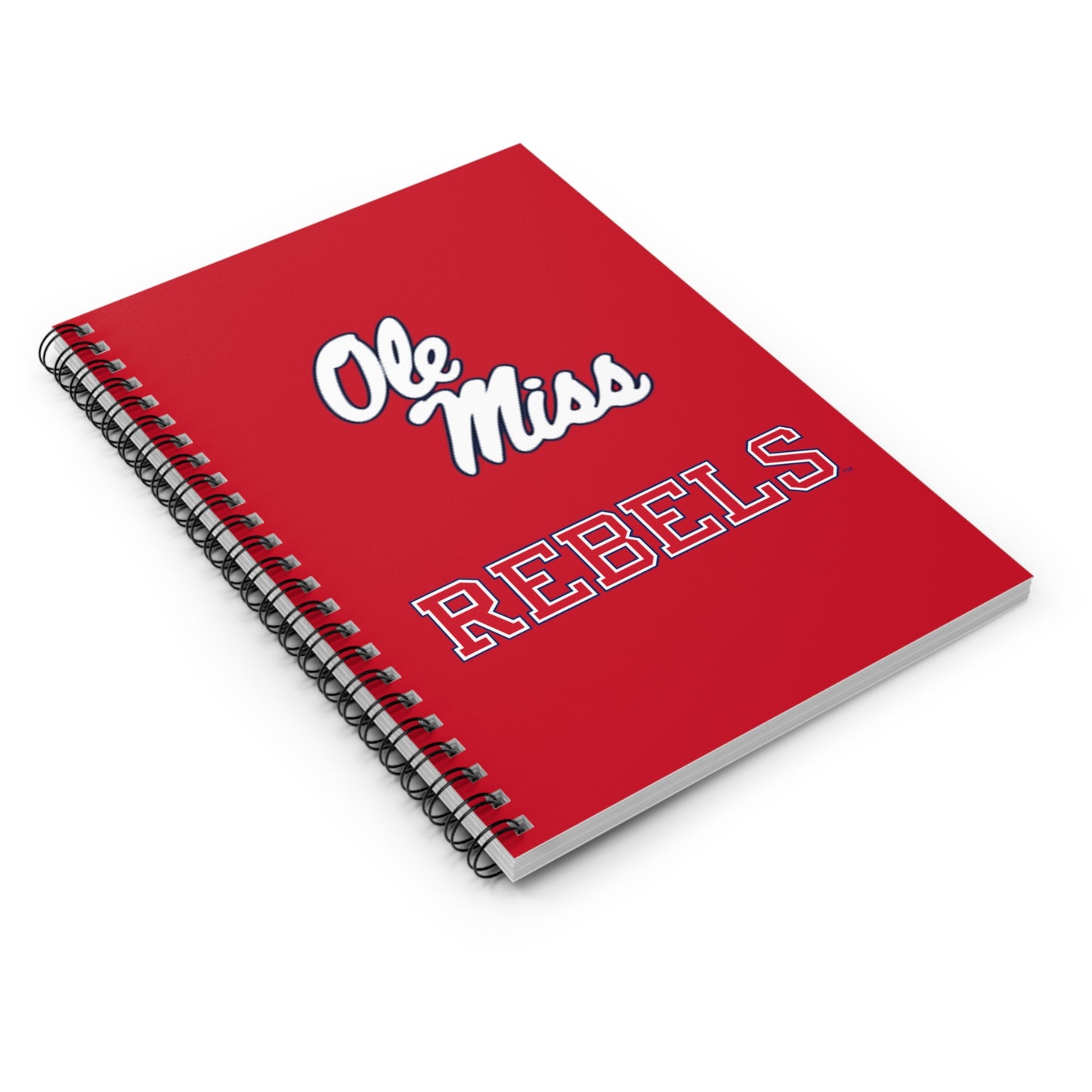 Ole Miss Rebels Spiral Notebook - Ruled Line - RED