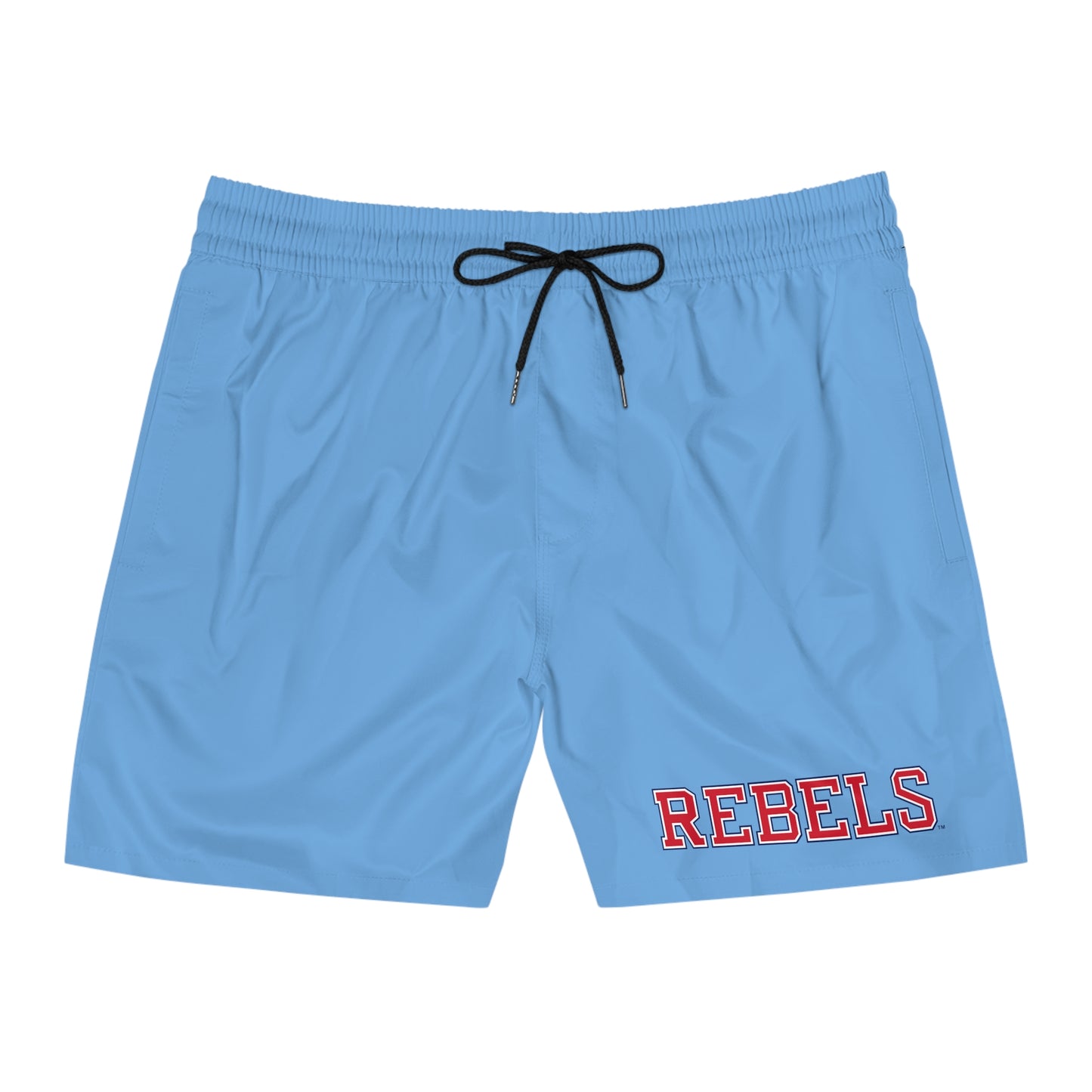 REBELS Men's Mid-Length Swim Shorts (AOP) Blue