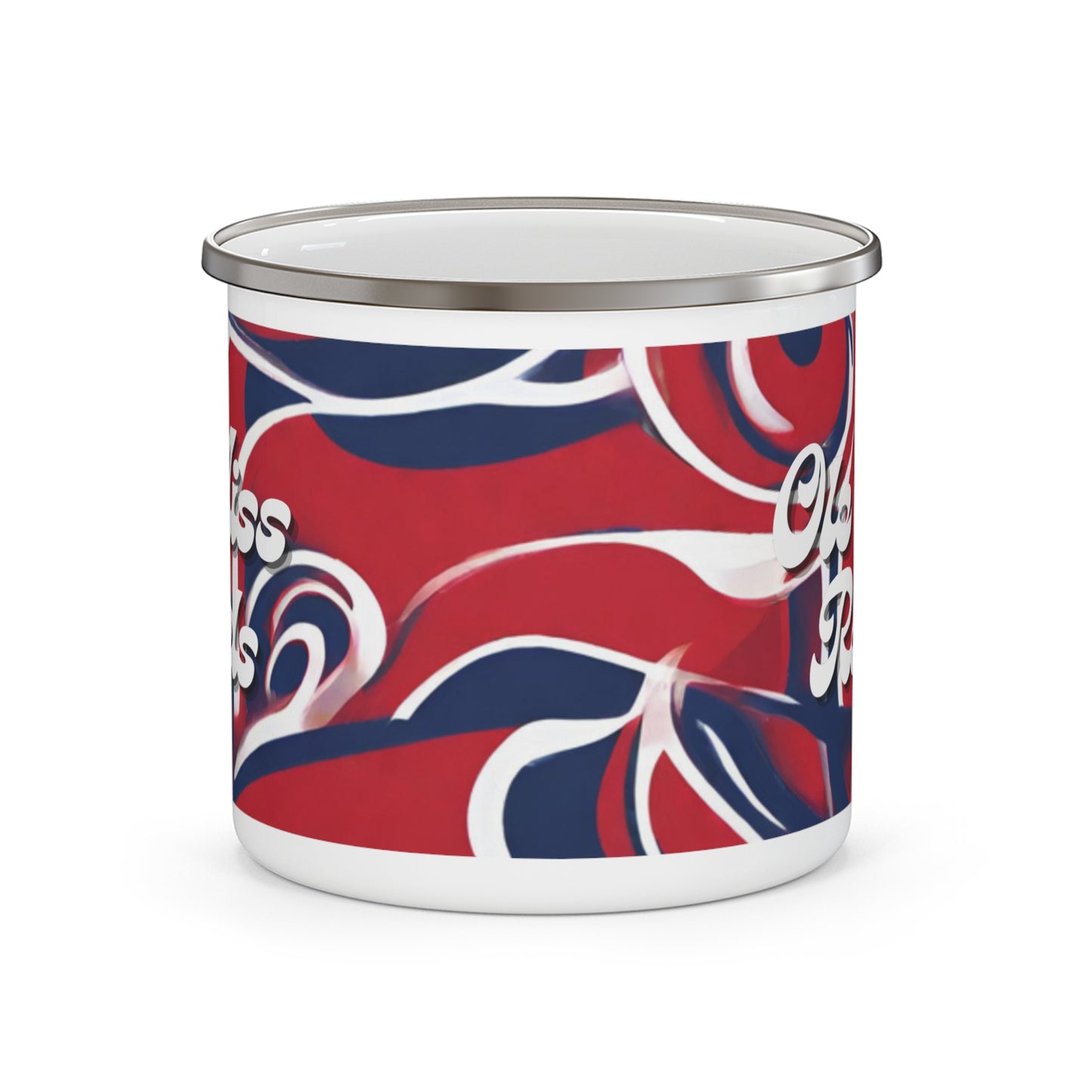 Ole Miss Rebels Enamel Camping Mug