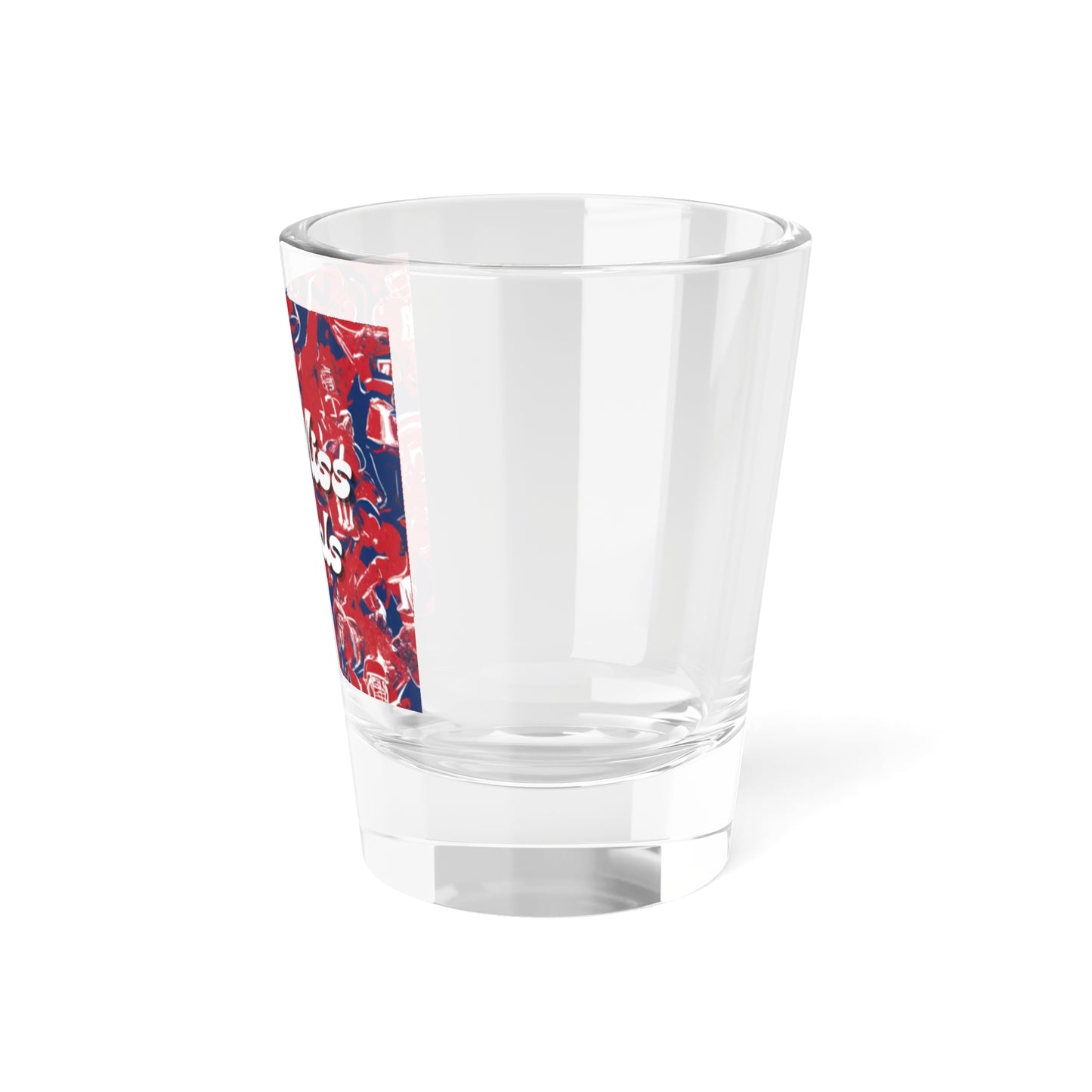 Ole Miss Abstract (Clear) Shot Glass, 1.5oz