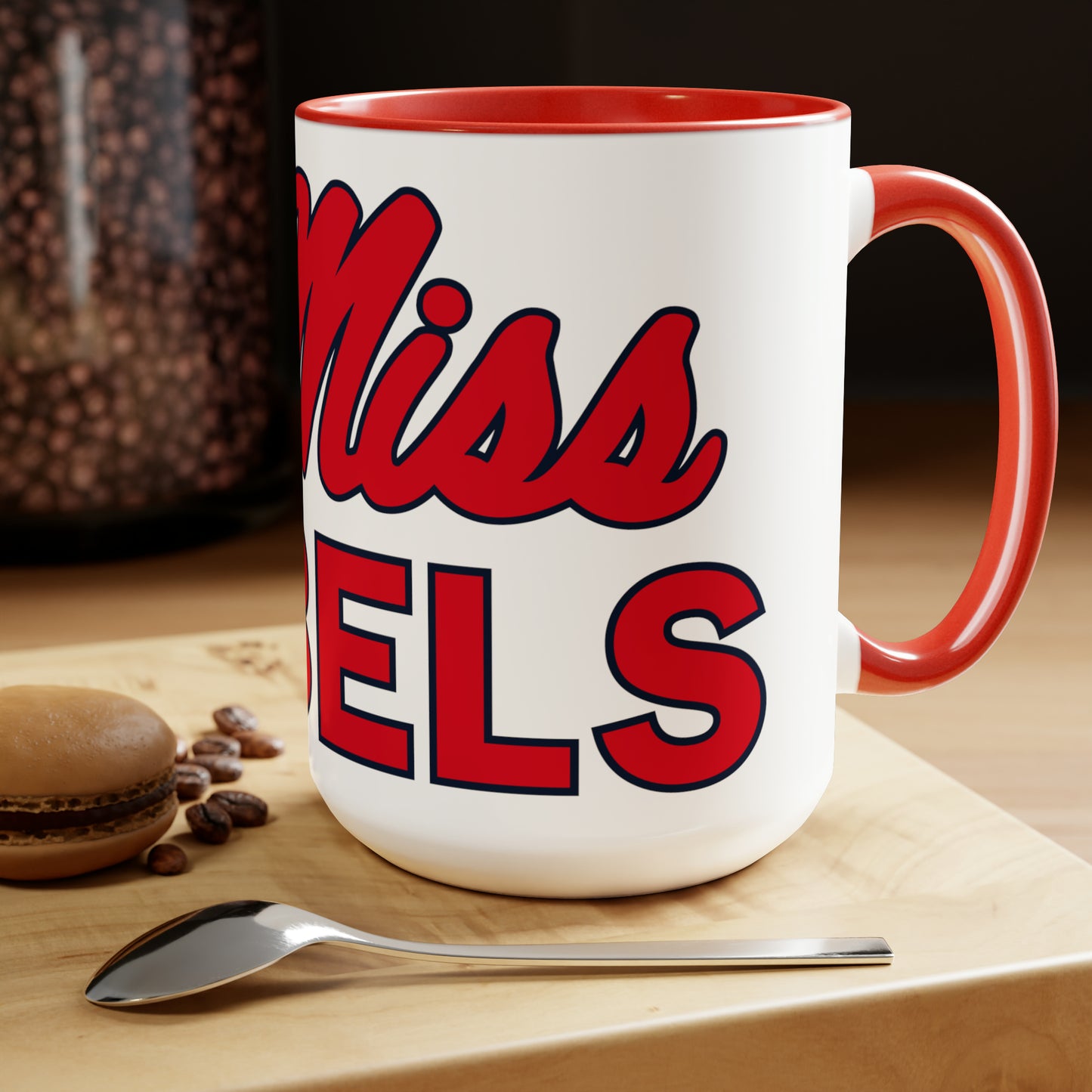 Ole Miss Rebels Two-Tone Coffee Mugs, 15oz