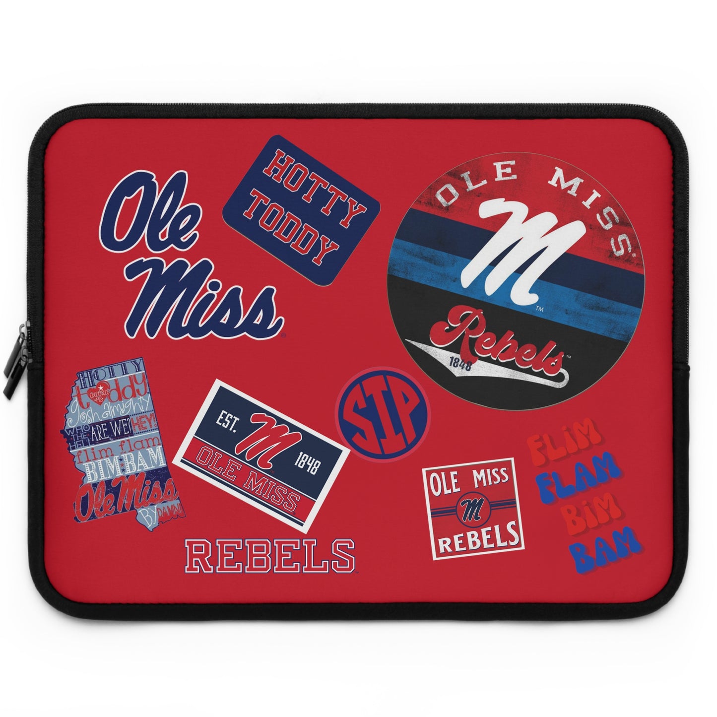 Ole Miss Laptop Sleeve (Red)