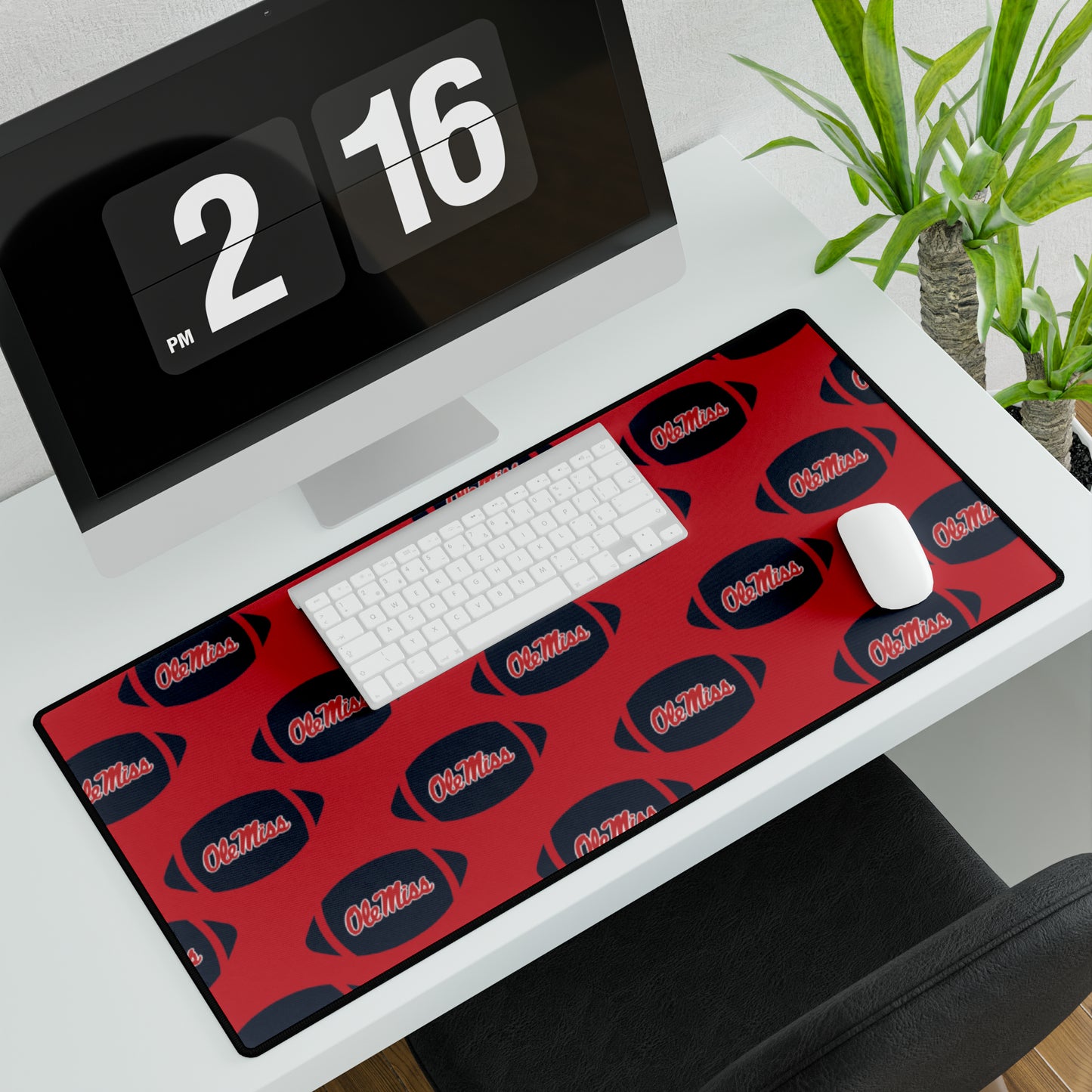 Ole Miss Football Desk Mat (Red)