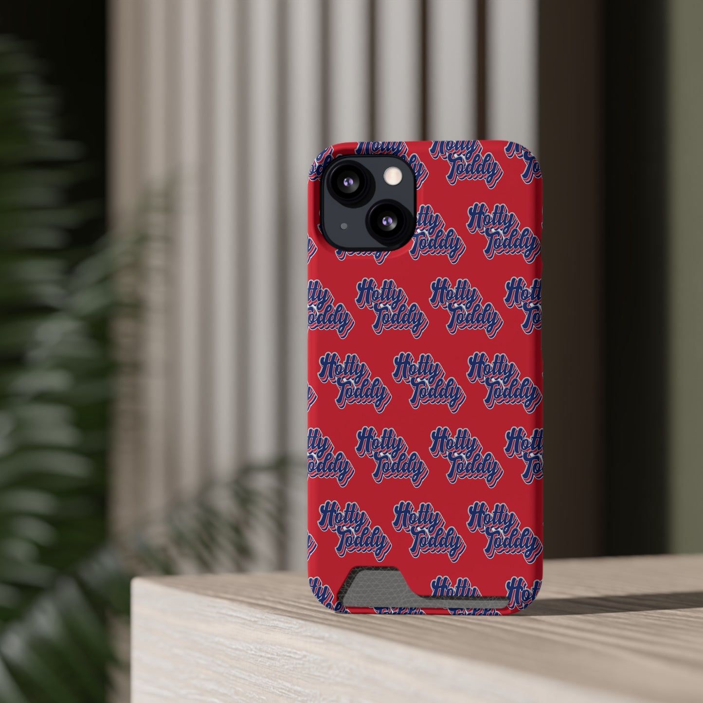 iPhone and Samsung Hotty Toddy (RED) Phone Case With Card Holder