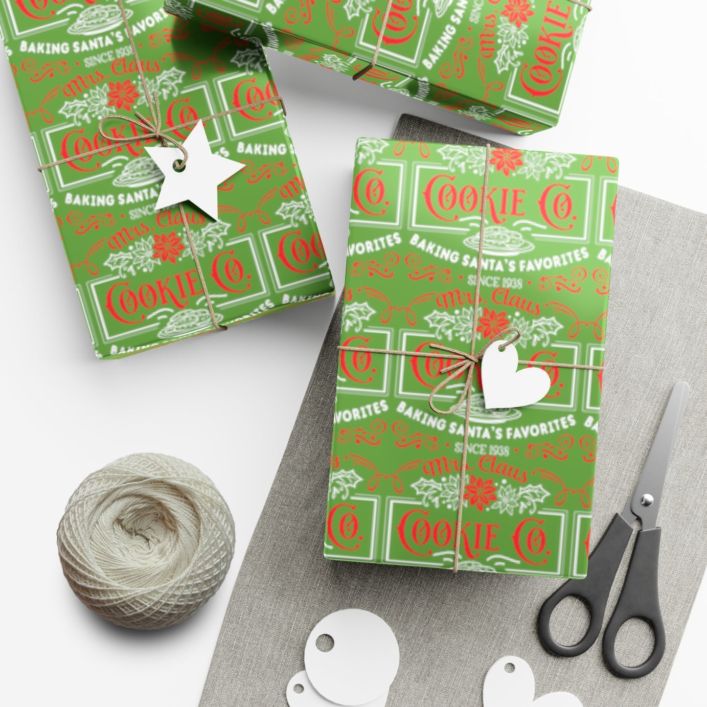 Mrs. Clause Cookie Company Gift Wrap Papers