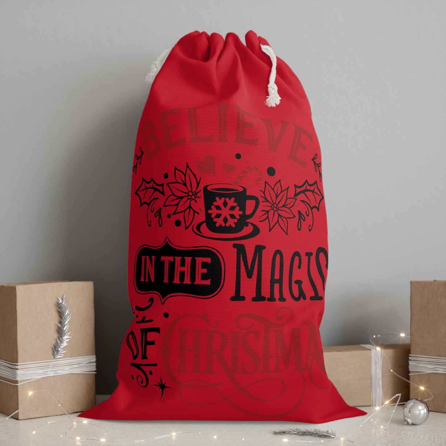 Believe in Magic of Christmas Sack