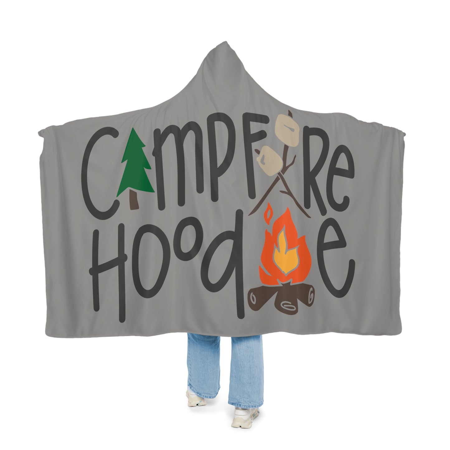 Campfire Hoodie Snuggle Blanket