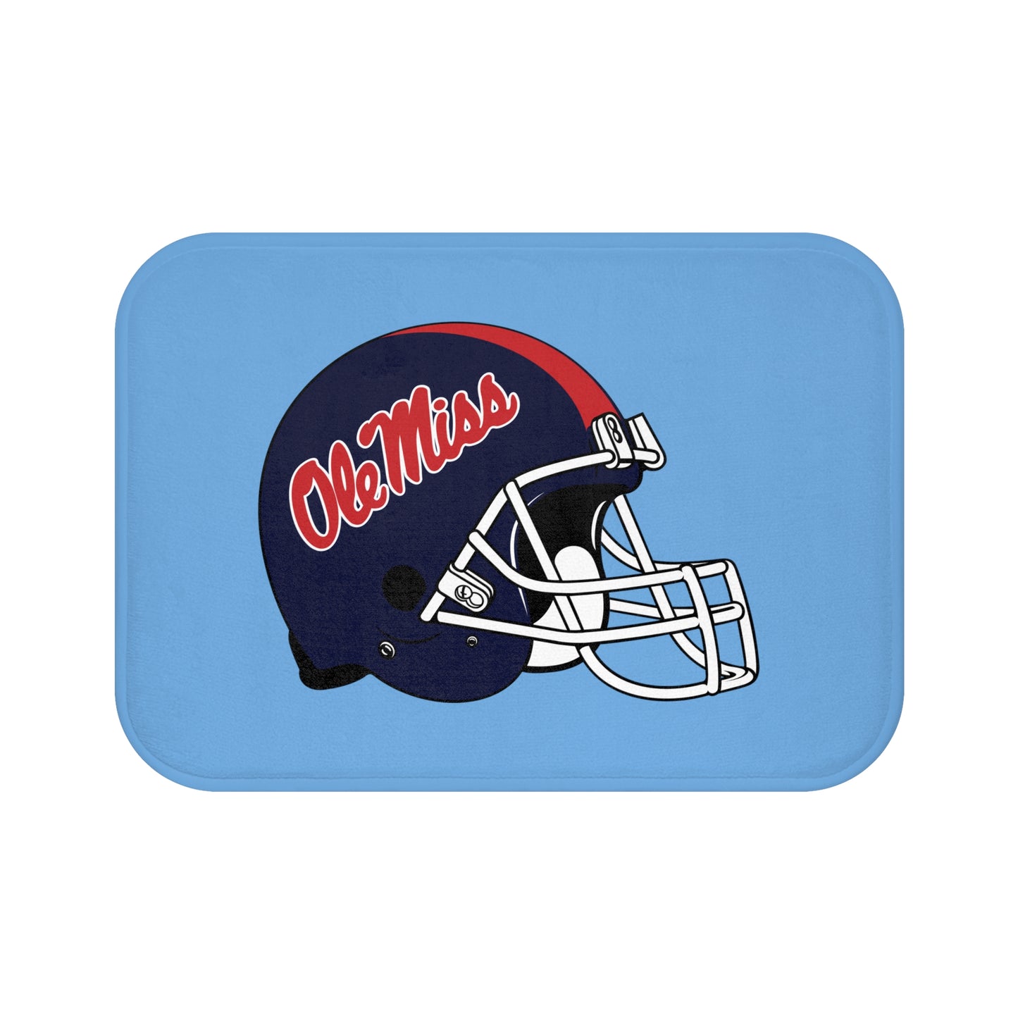 Ole Miss Helmet Bath Mat