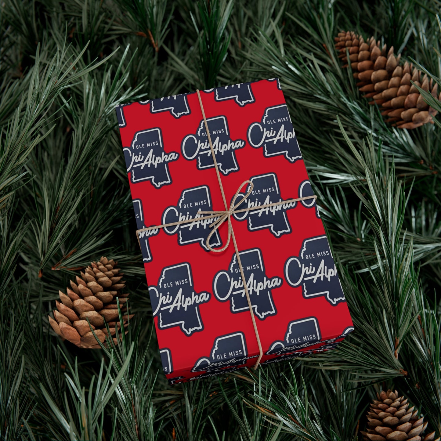 Ole Miss Chi Alpha Gift Wrap Papers