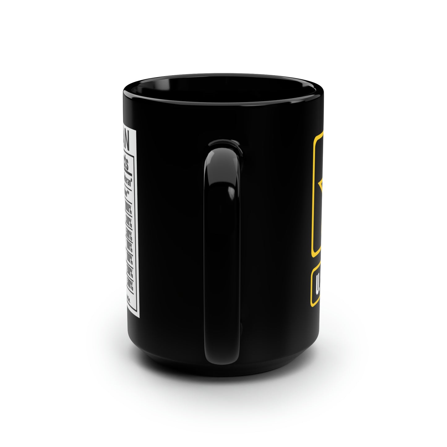 Army Veteran Black Mug, 15oz