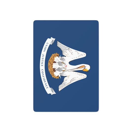 Louisiana State Flag Poker Cards
