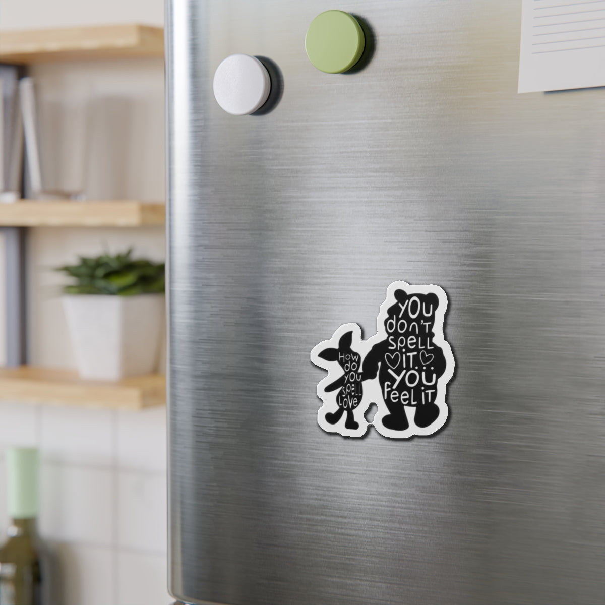 Pooh & Piglet Die-Cut Magnets