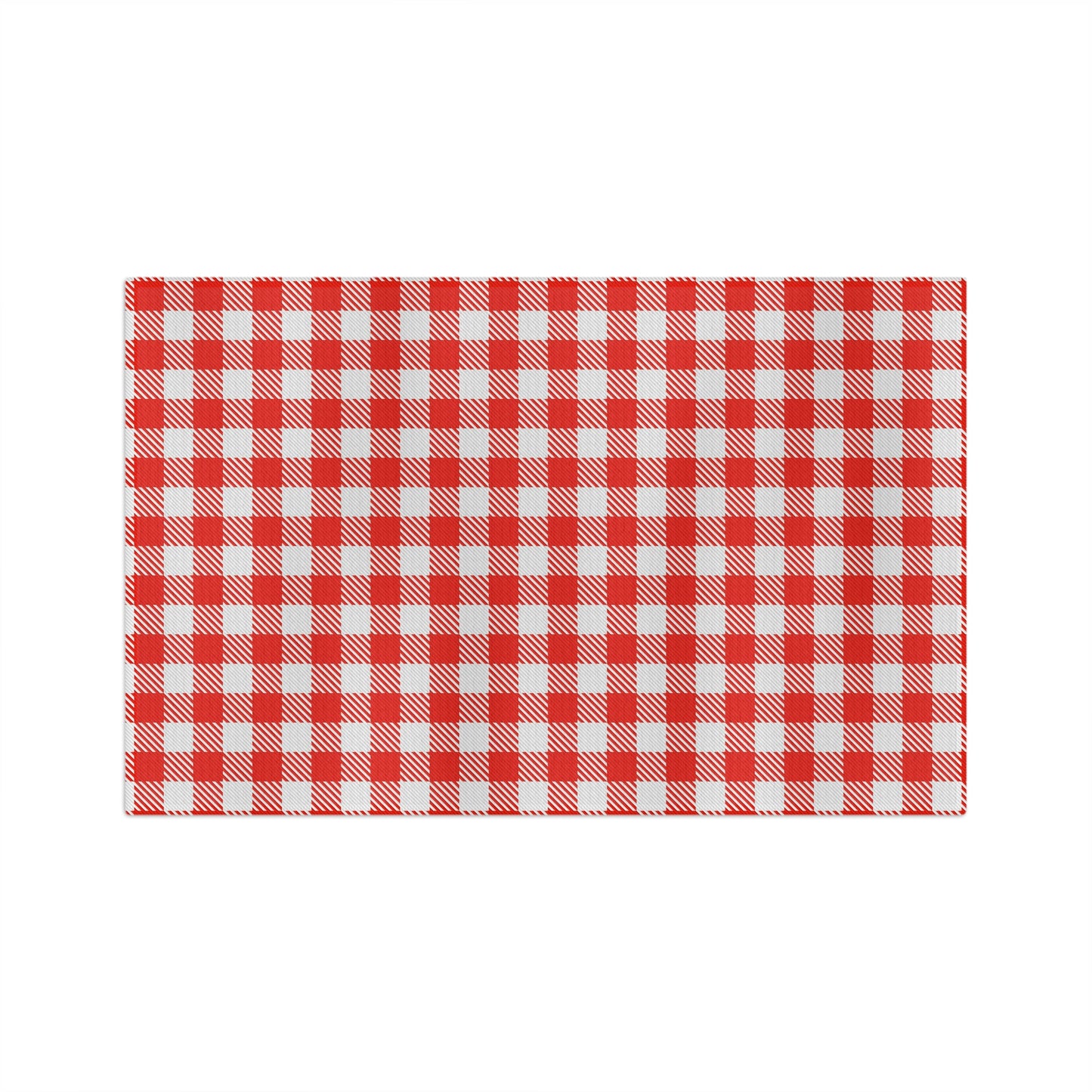 Red Checkered Soft Tea Towel