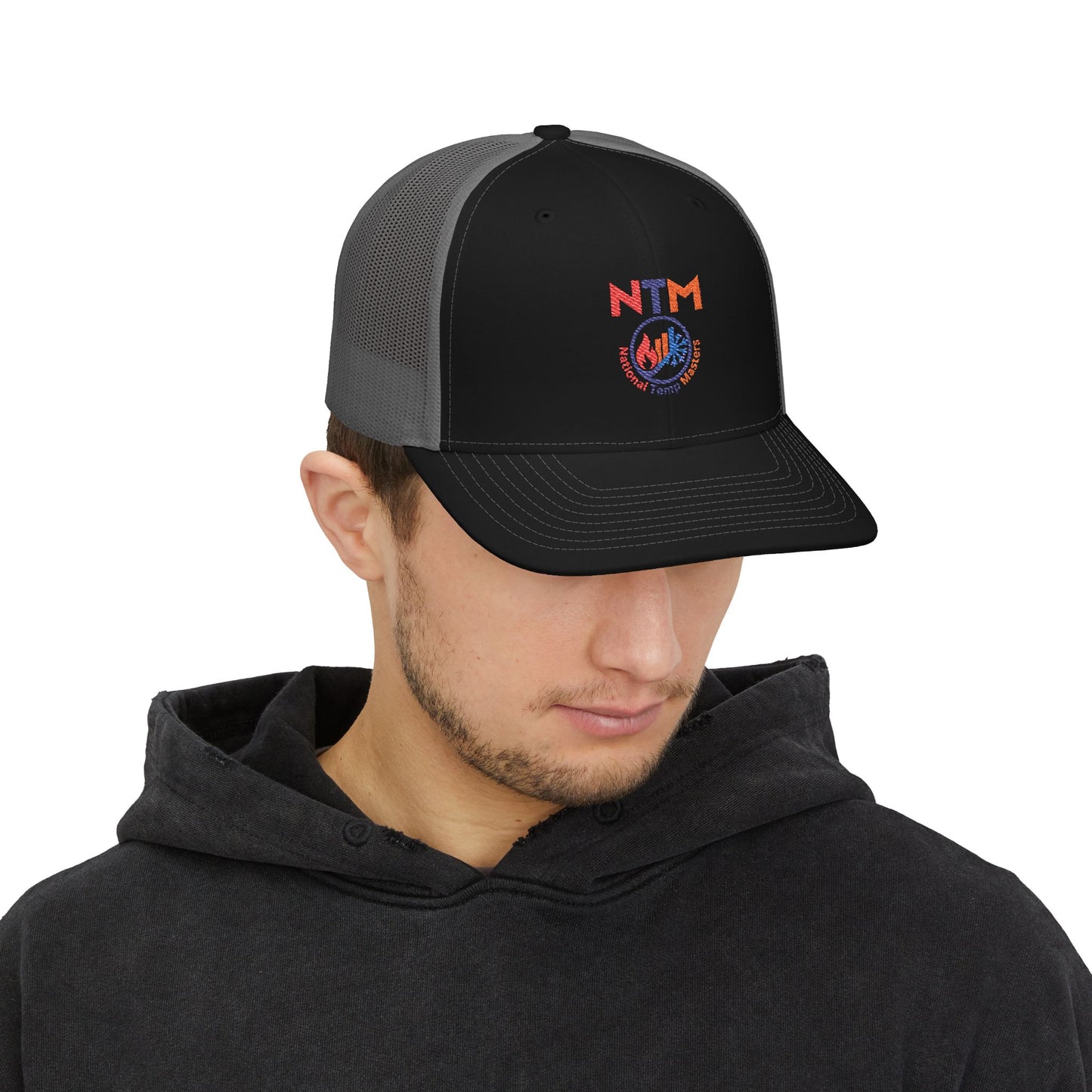 NTM Embroidered Snapback Trucker Cap | Stylish Outdoor Hat for All Occasions, Birthday Gift, Casual Accessory, Summer Essential