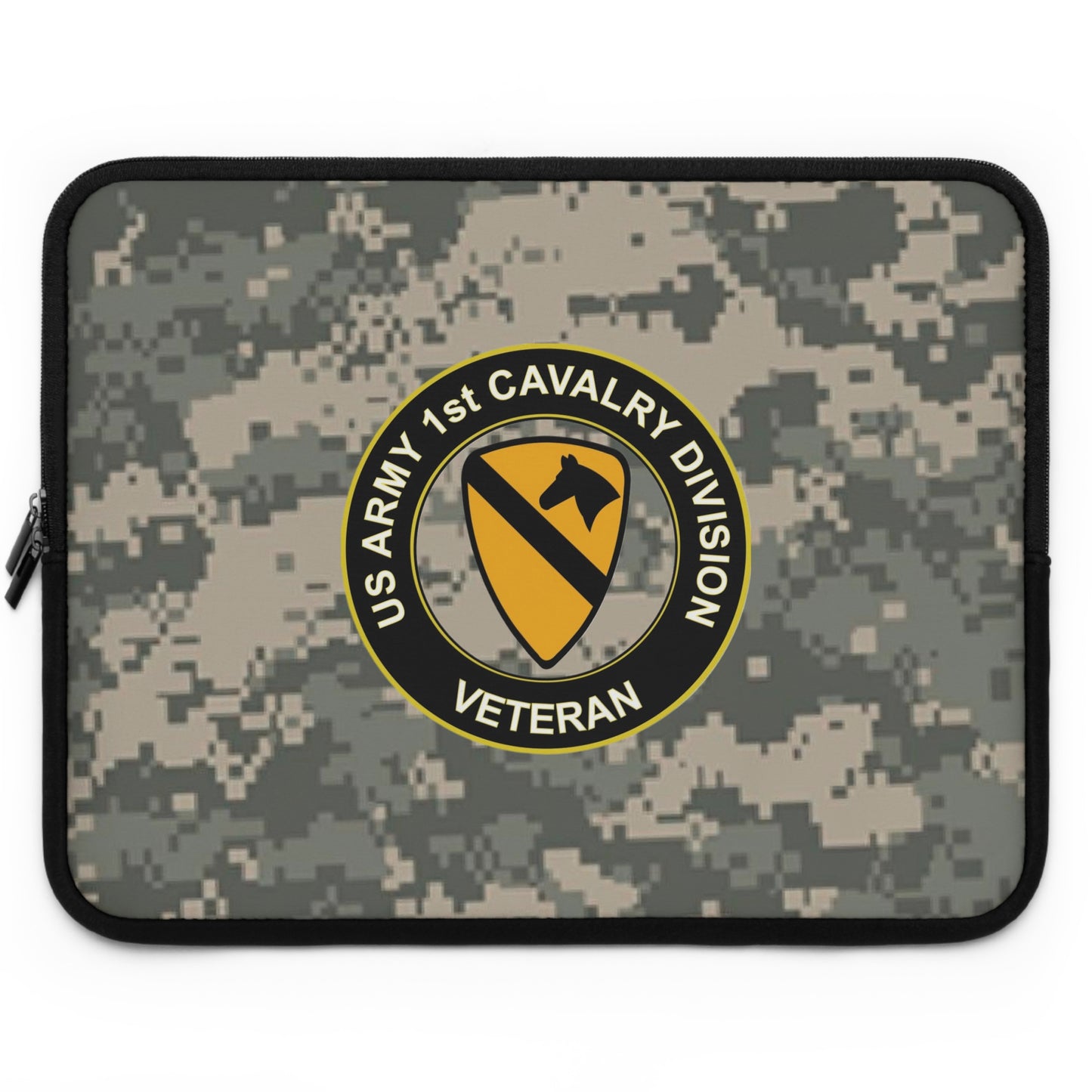 US Army First Cavalry Laptop Sleeve (Camo)