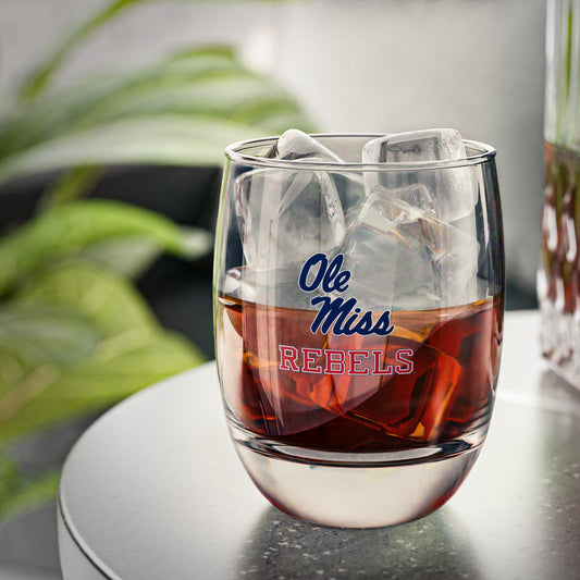 Ole Miss Rebels Whiskey Glass